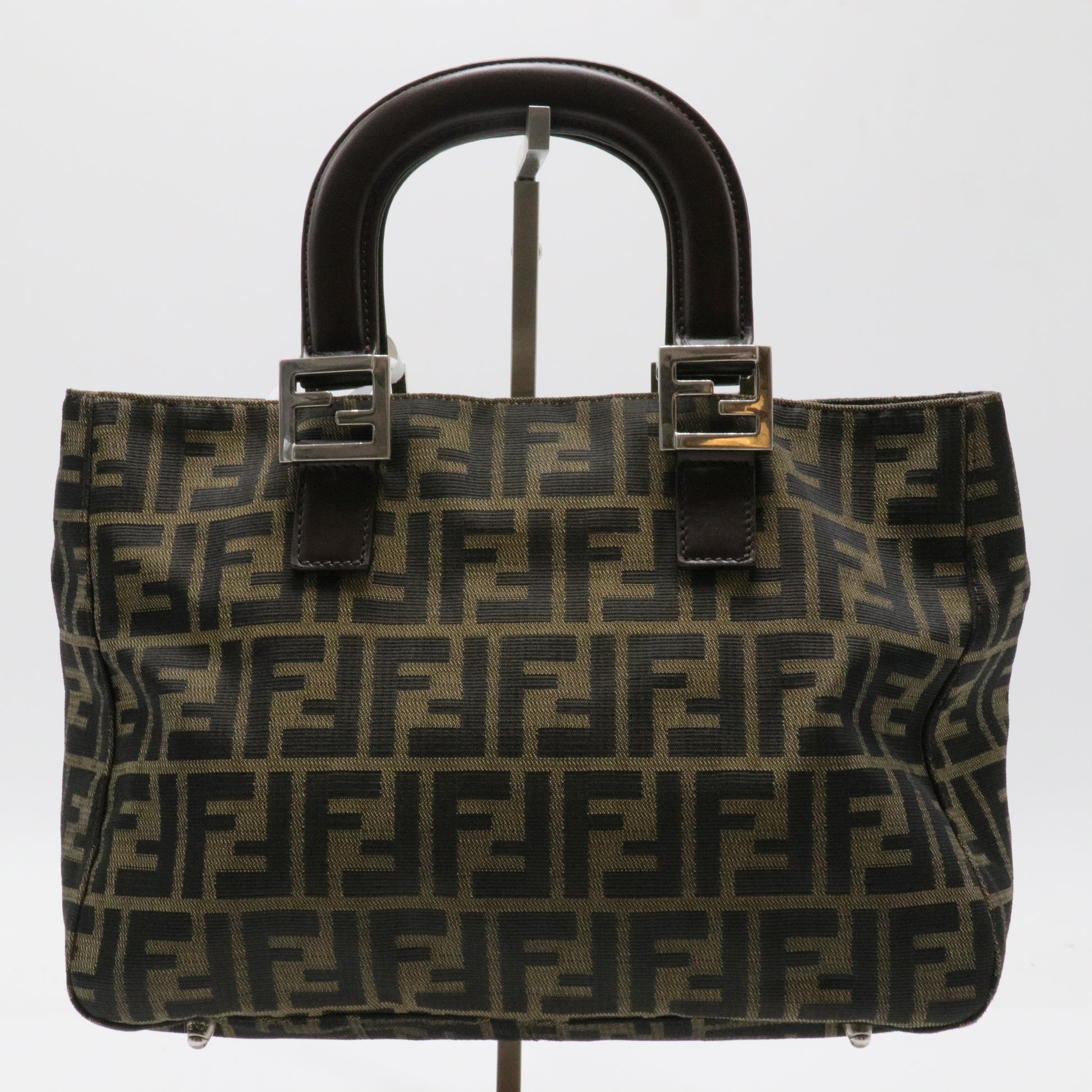 Vintage FF Handle Tote Zucca Canvas