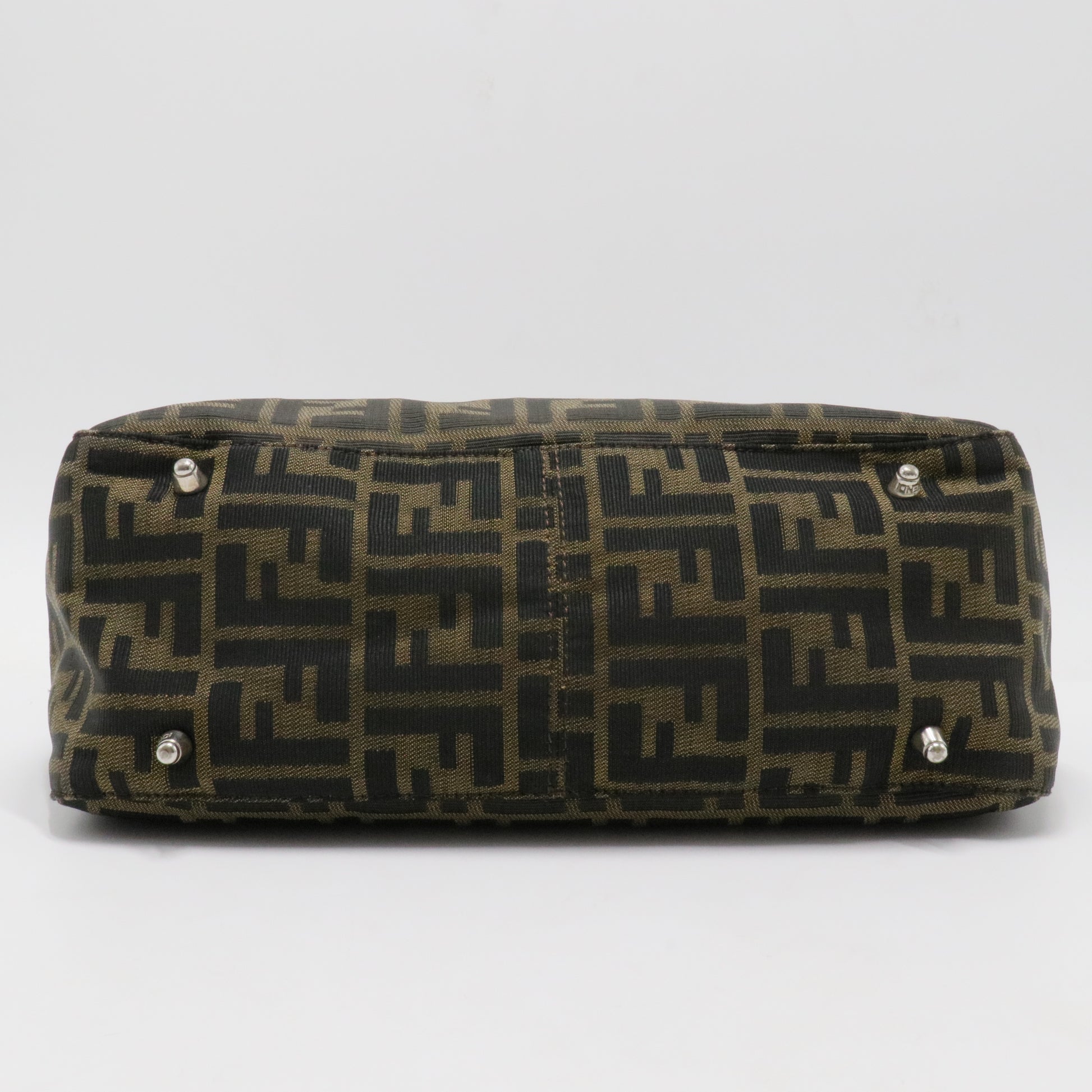 Vintage FF Handle Tote Zucca Canvas
