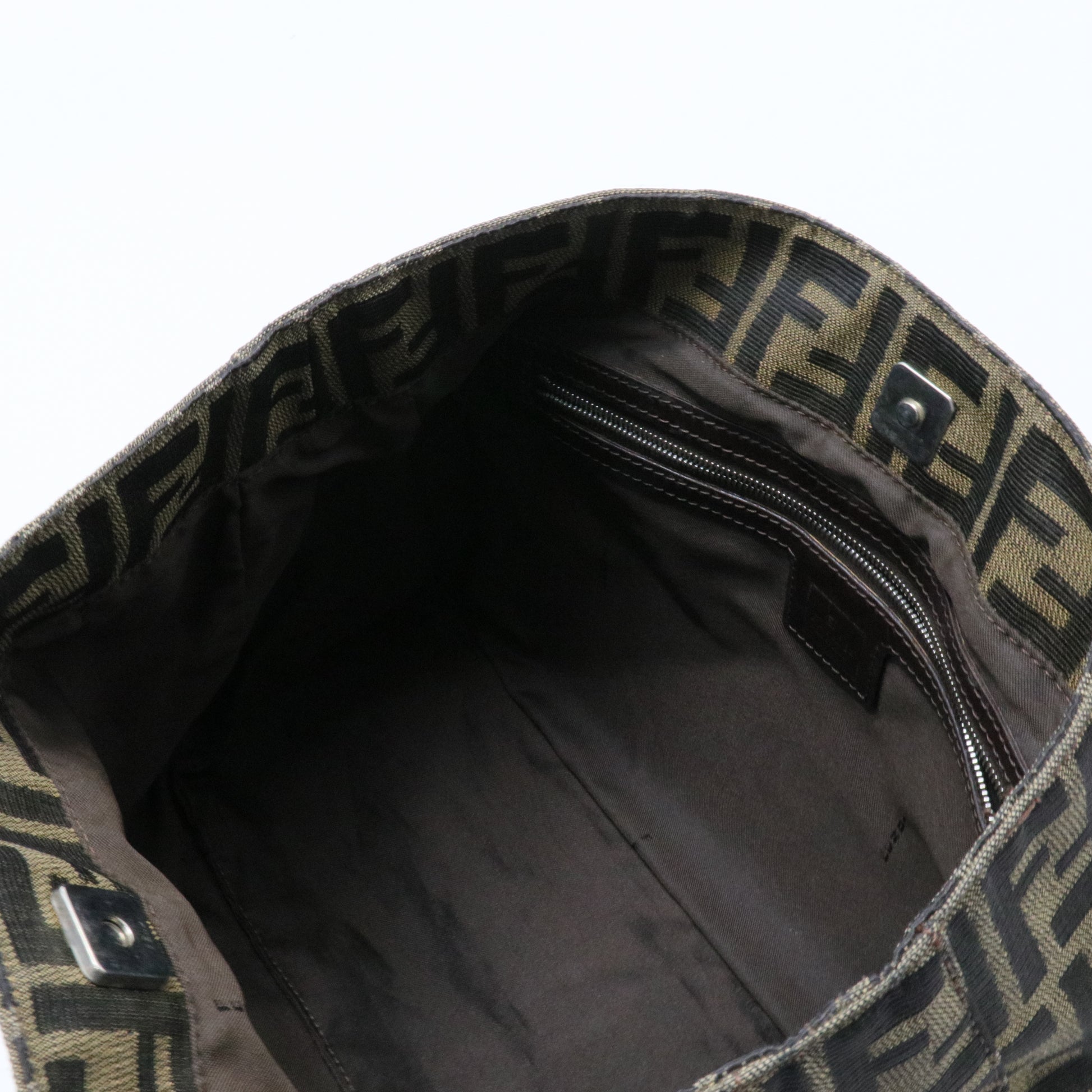 Vintage FF Handle Tote Zucca Canvas