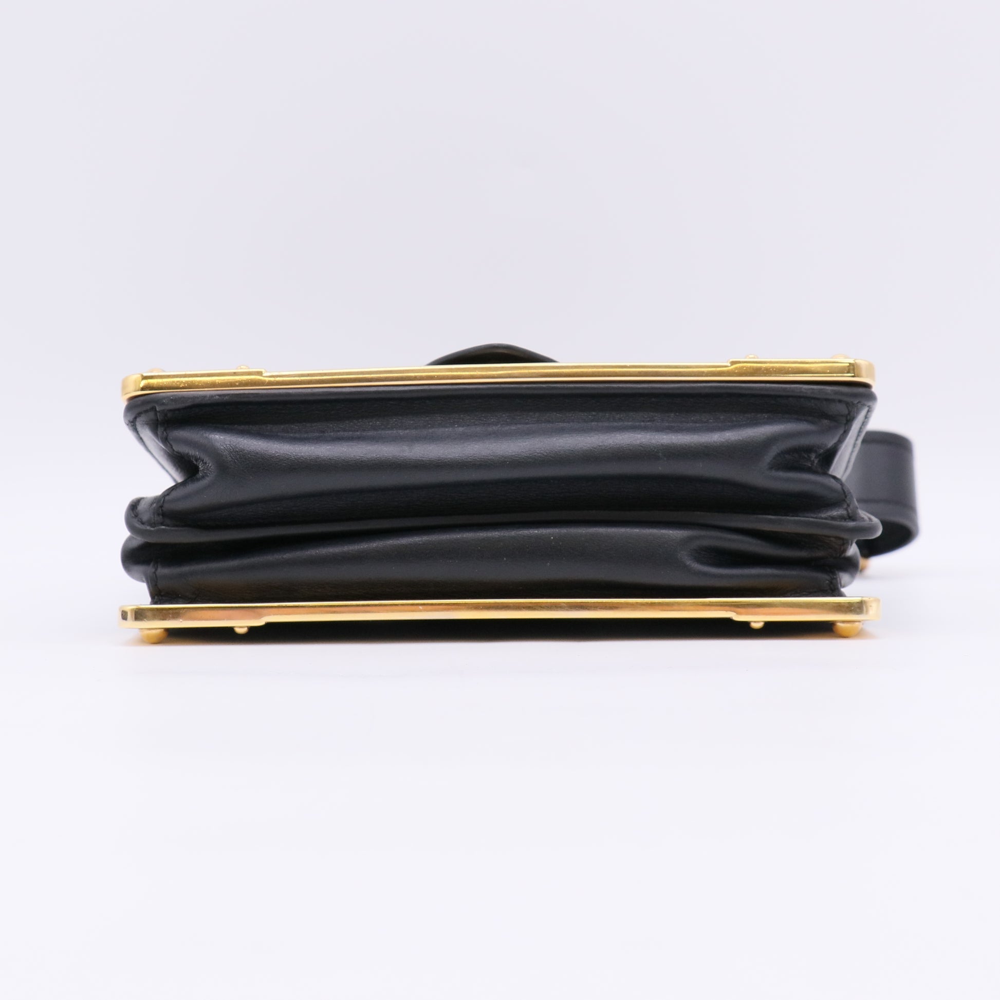 City Calf Saffiano Cahier Bag Black B22616