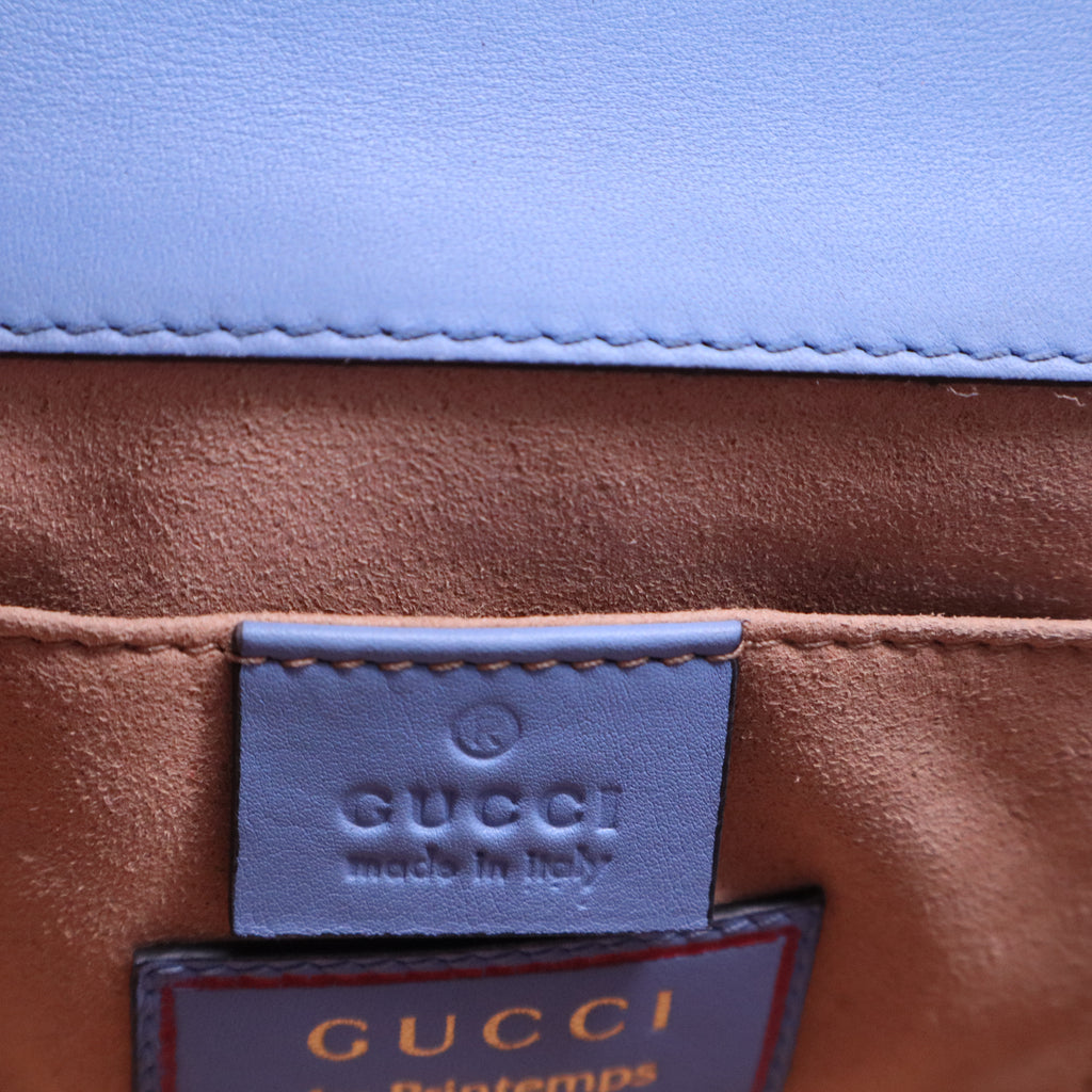 Padlock handbag featuring light blue B20556