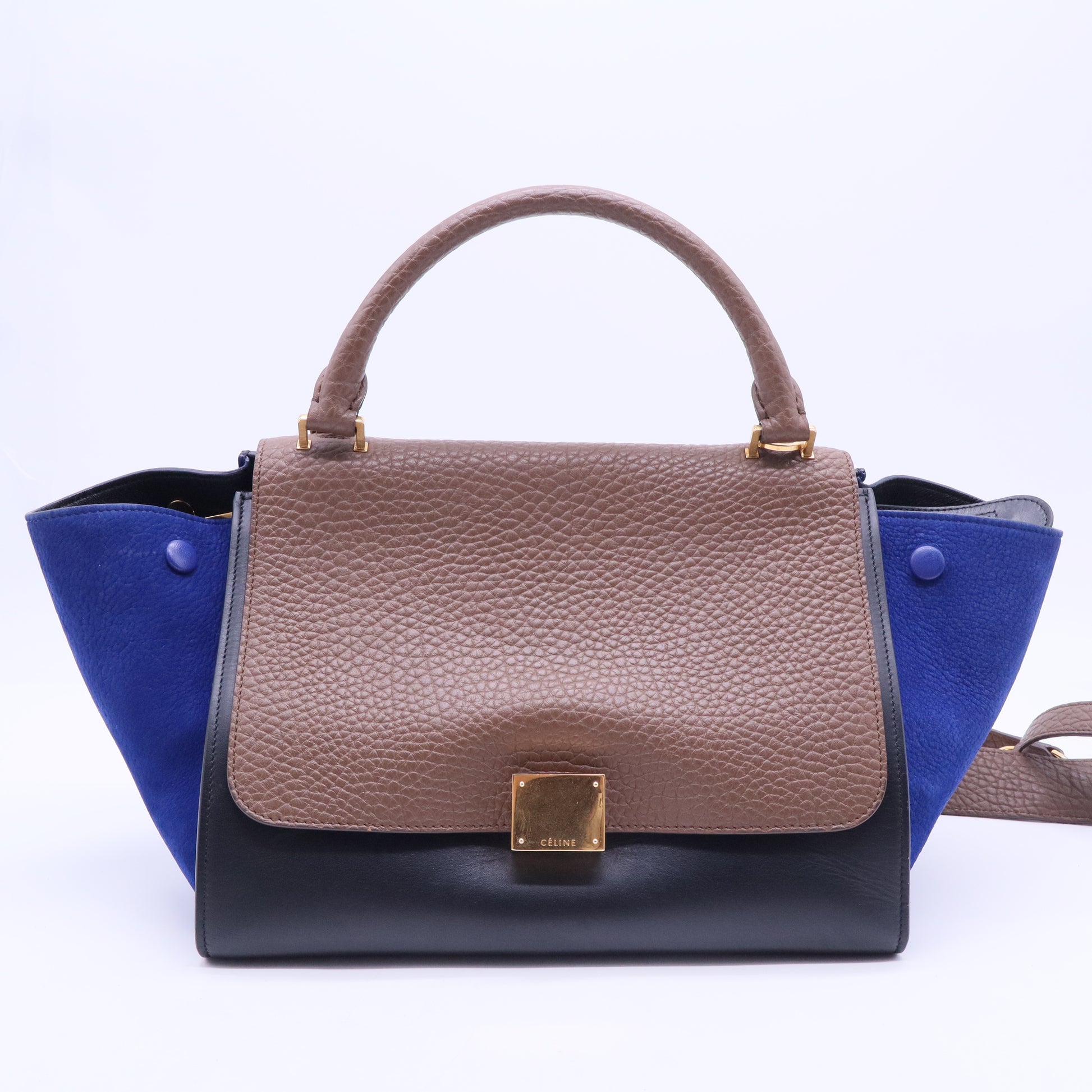 Small Trapeze Hand Bag Tricolor B20034