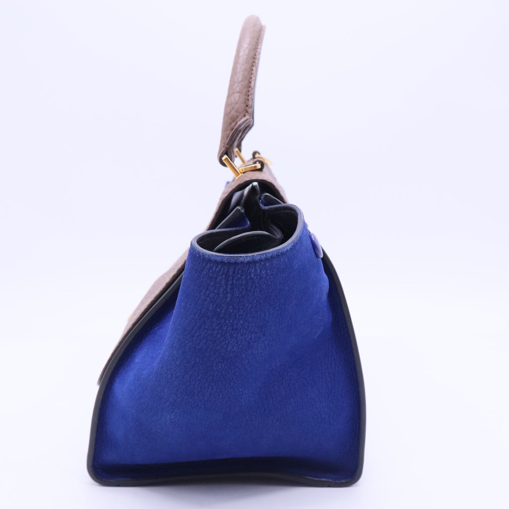 Small Trapeze Hand Bag Tricolor B20034