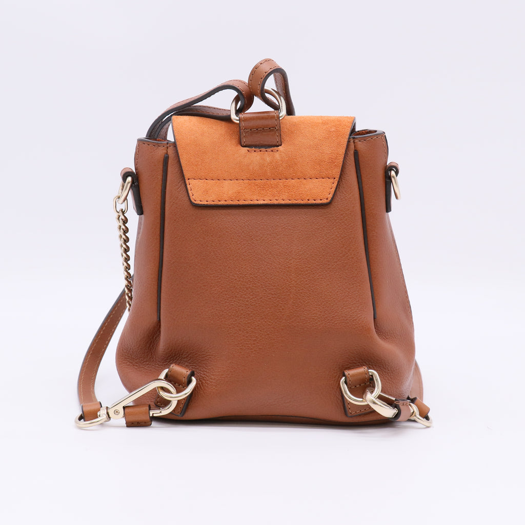 Chloé Suede and Calfskin Mini Faye Backpack B23121