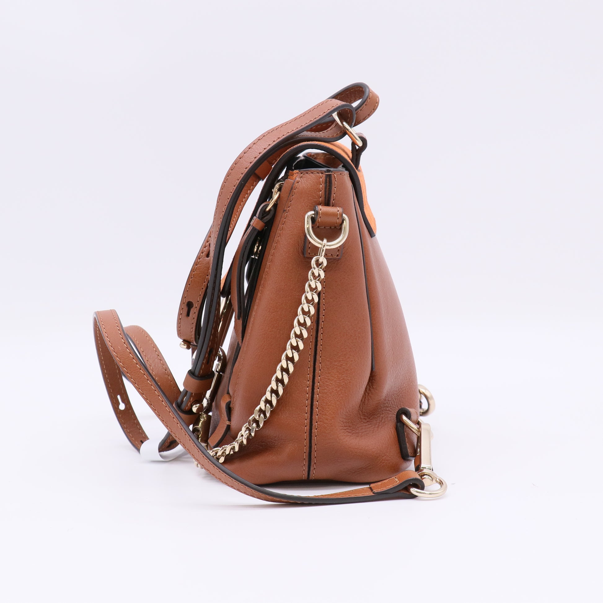 Chloé Suede and Calfskin Mini Faye Backpack B23121