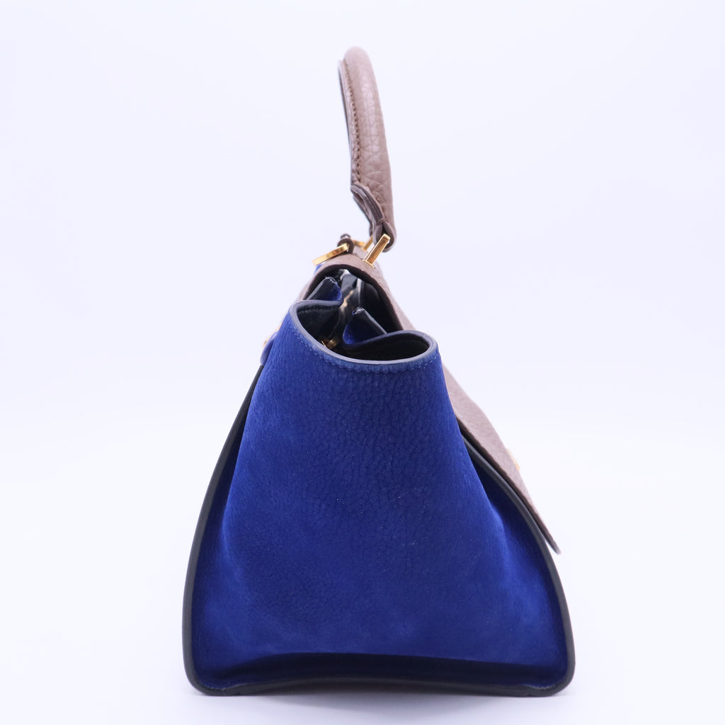Small Trapeze Hand Bag Tricolor B20034