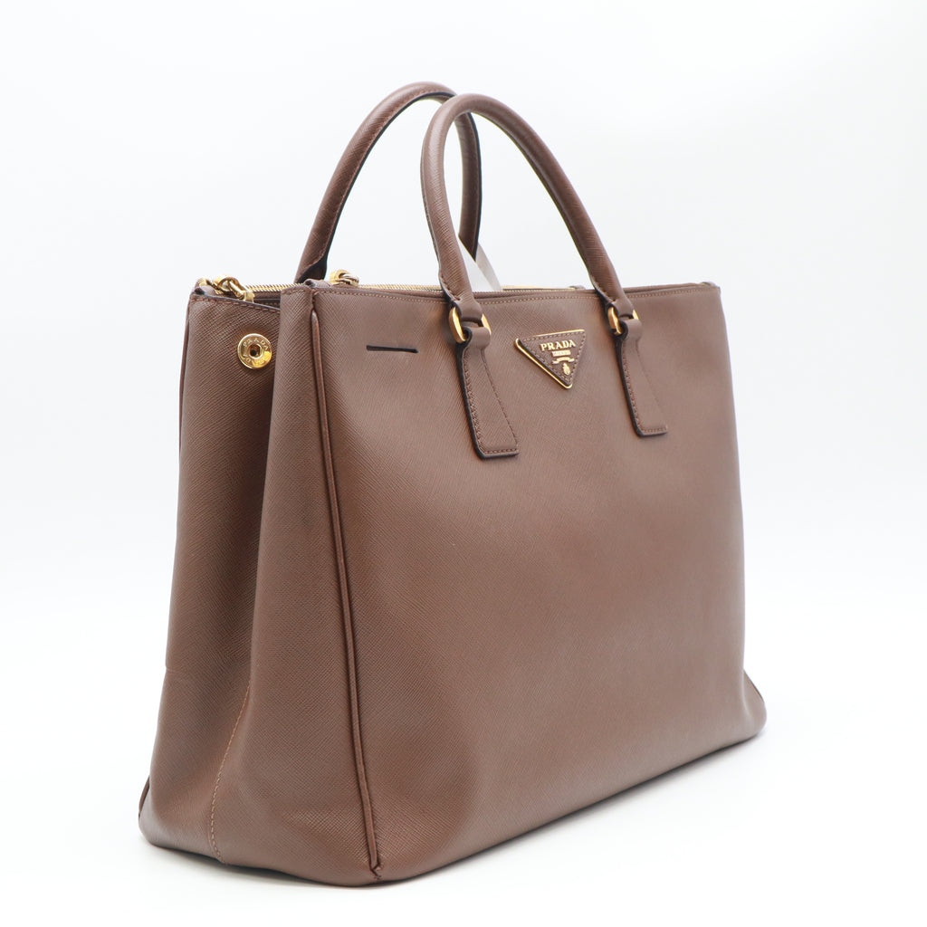 Prada Saffiano Leather Galleria Double Zip Medium Twins B23808
