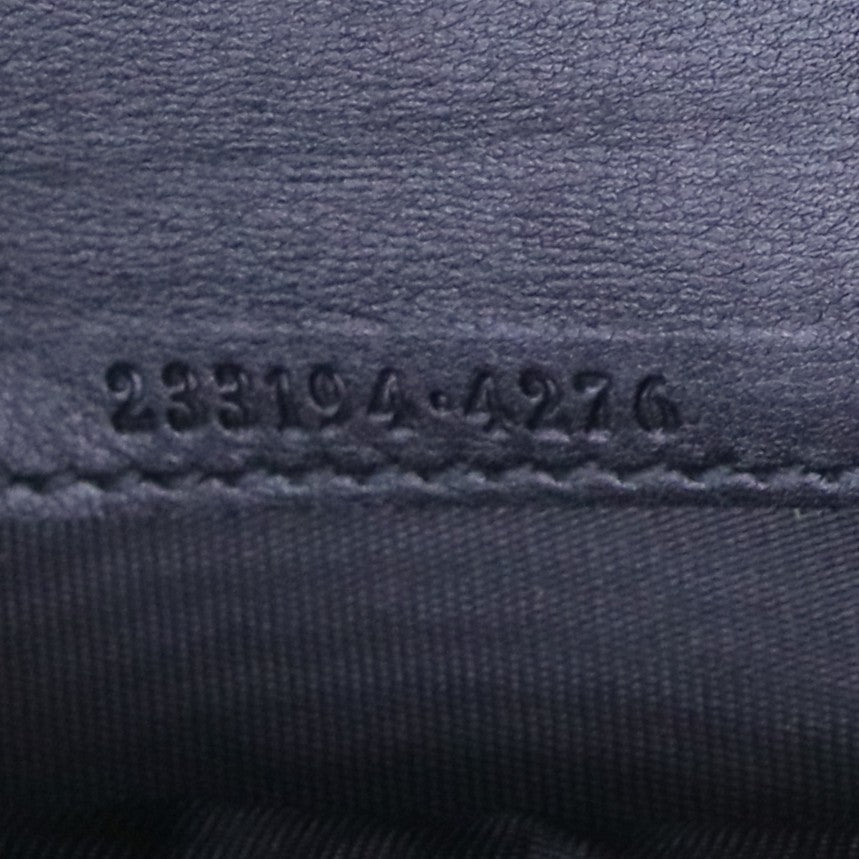 Black Guccissima Leather Zip Around Wallet