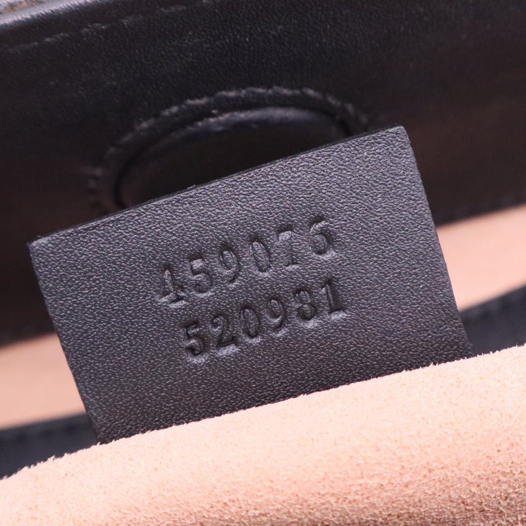 Black/Red Smooth Calfskin Leather Nymphaea Large Top Handle Bag