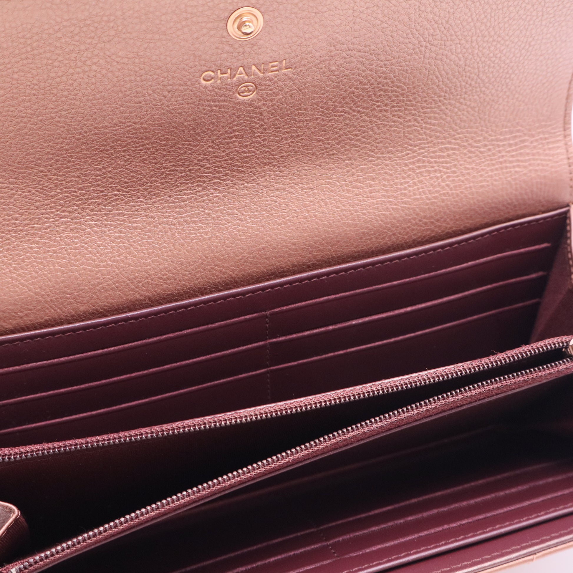 Classic Quilted Flap Long Wallet