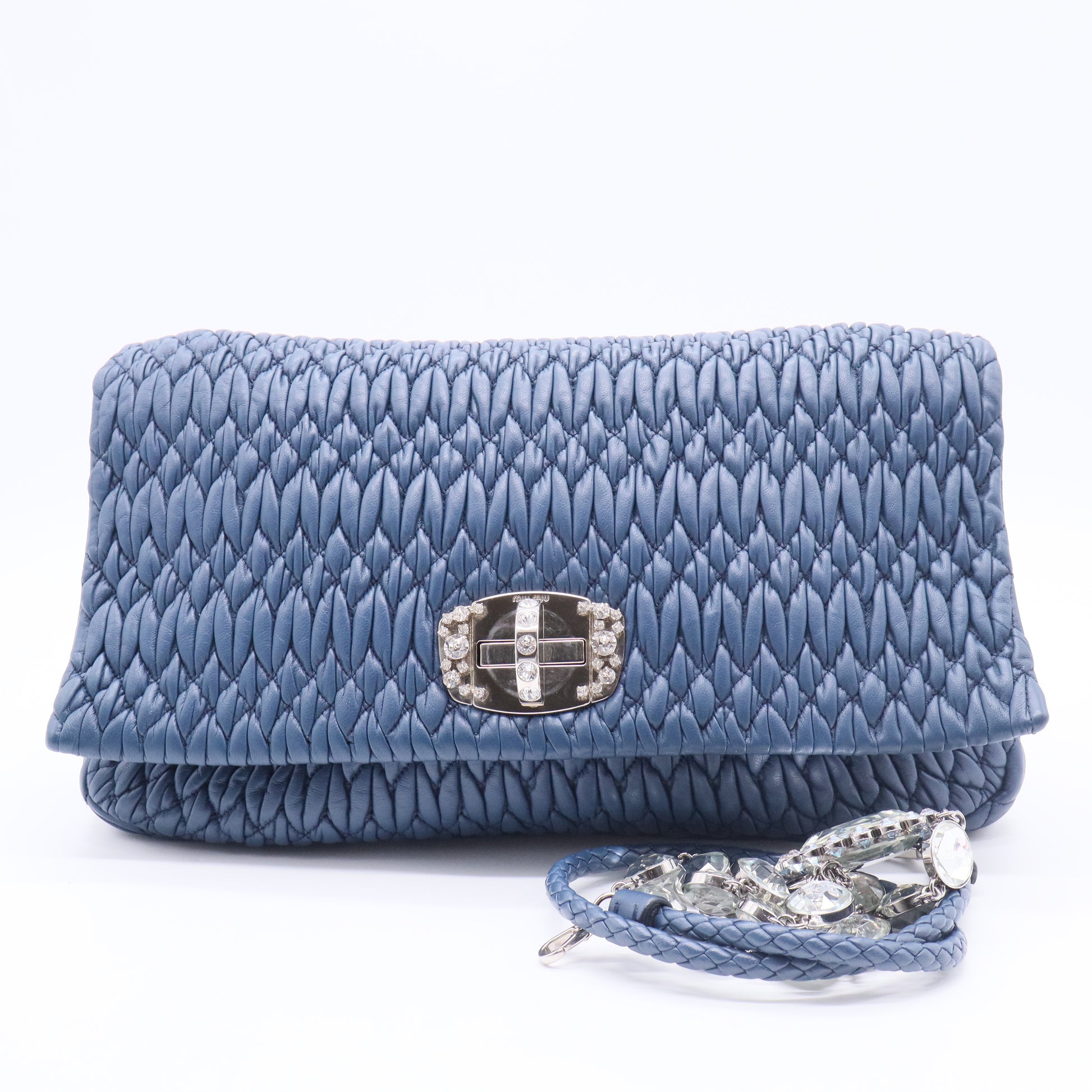 Denim Crystal Bag