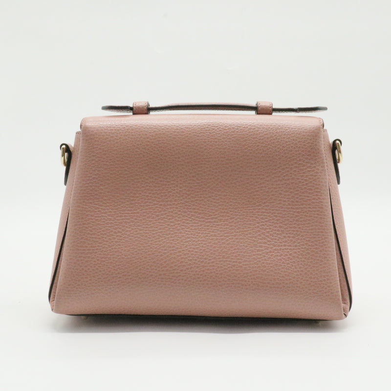 Interlocking Top Handle Bag Leather Small