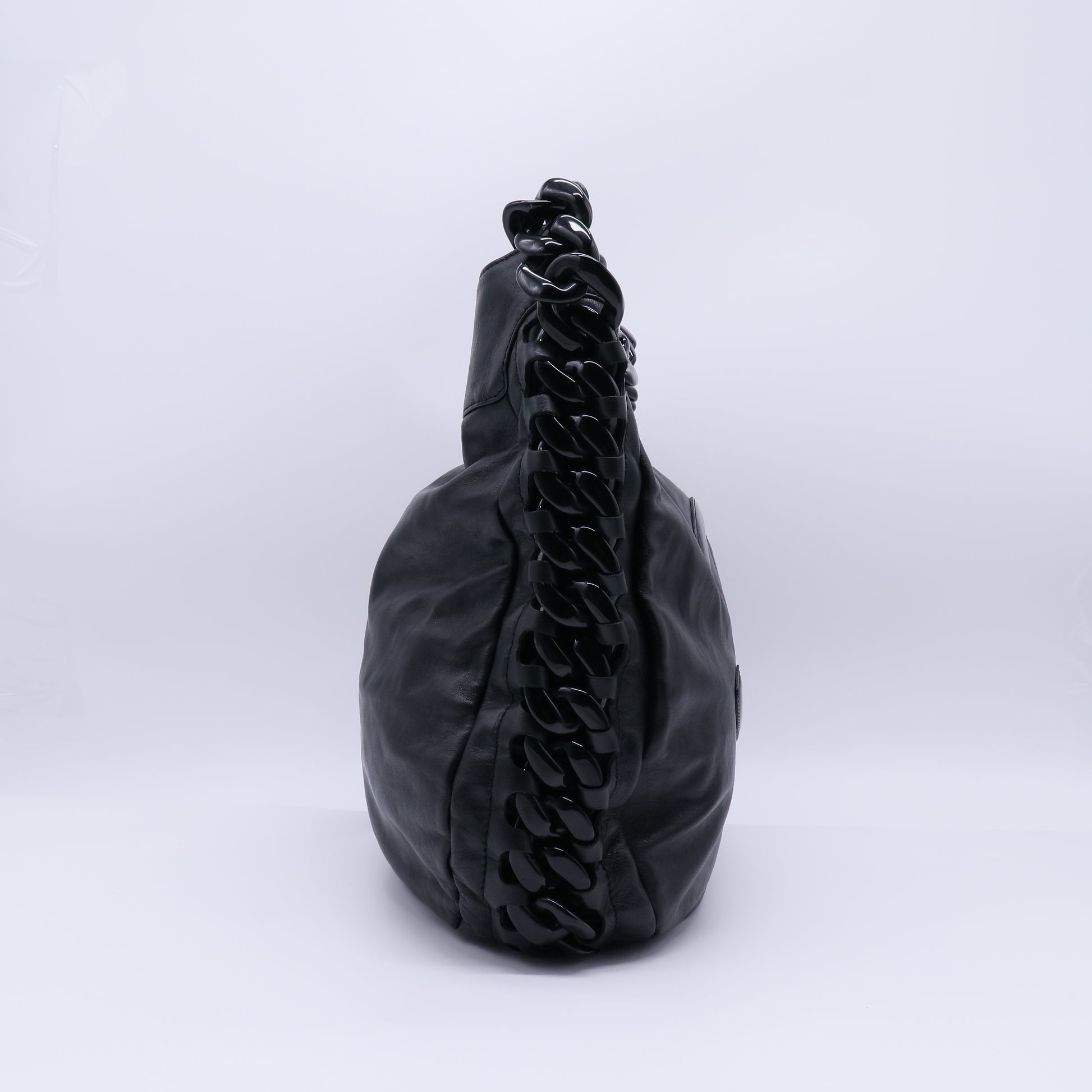 Chanel Calfskin Modern Chain Rhodoid Hobo Bag B22126