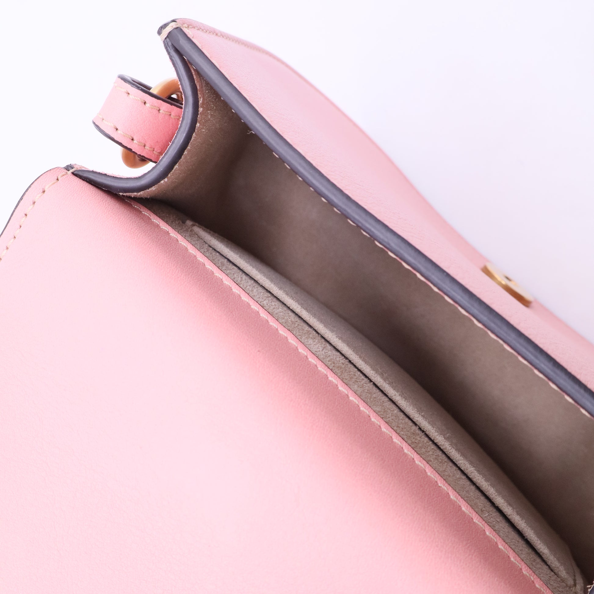 Calfskin leather & Suede Nile Bracelet BagInBlush Pink B20131