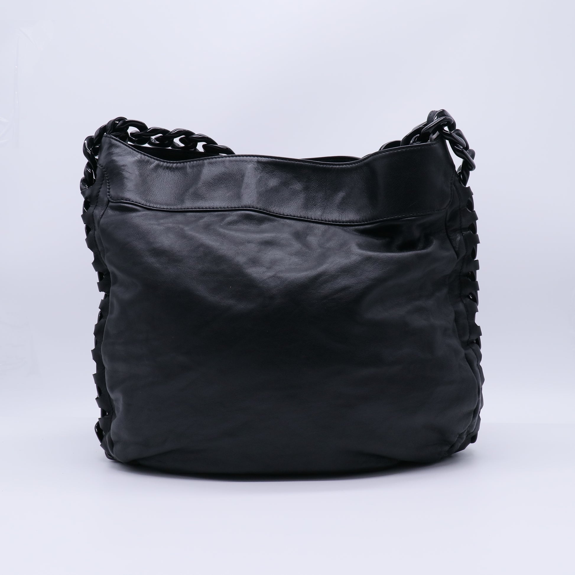 Chanel Calfskin Modern Chain Rhodoid Hobo Bag B22126