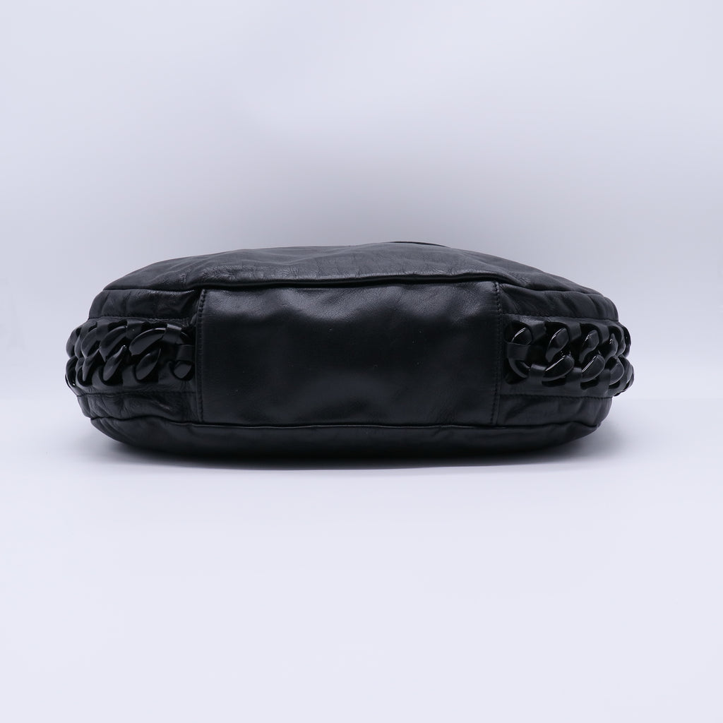 Chanel Calfskin Modern Chain Rhodoid Hobo Bag B22126