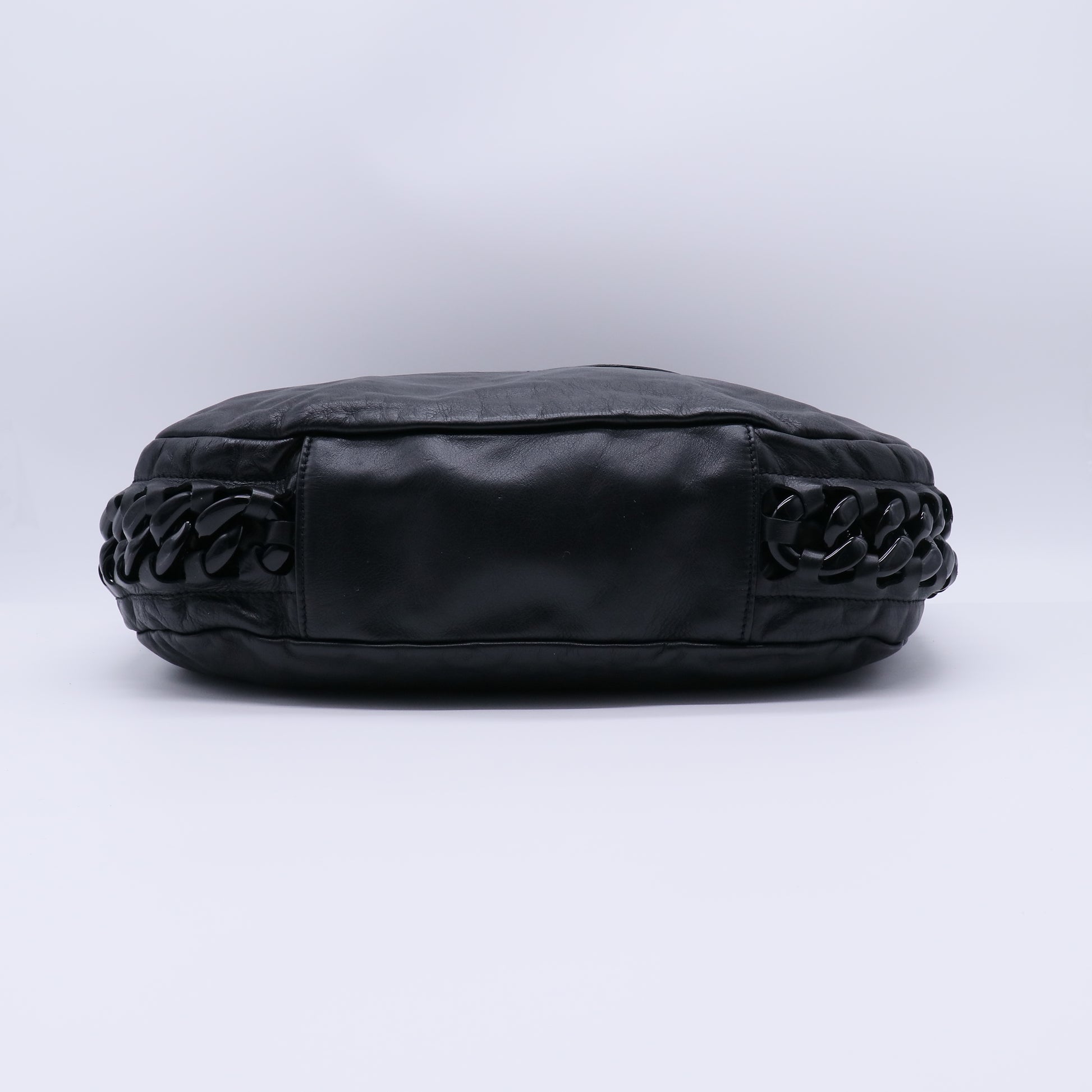Chanel Calfskin Modern Chain Rhodoid Hobo Bag B22126