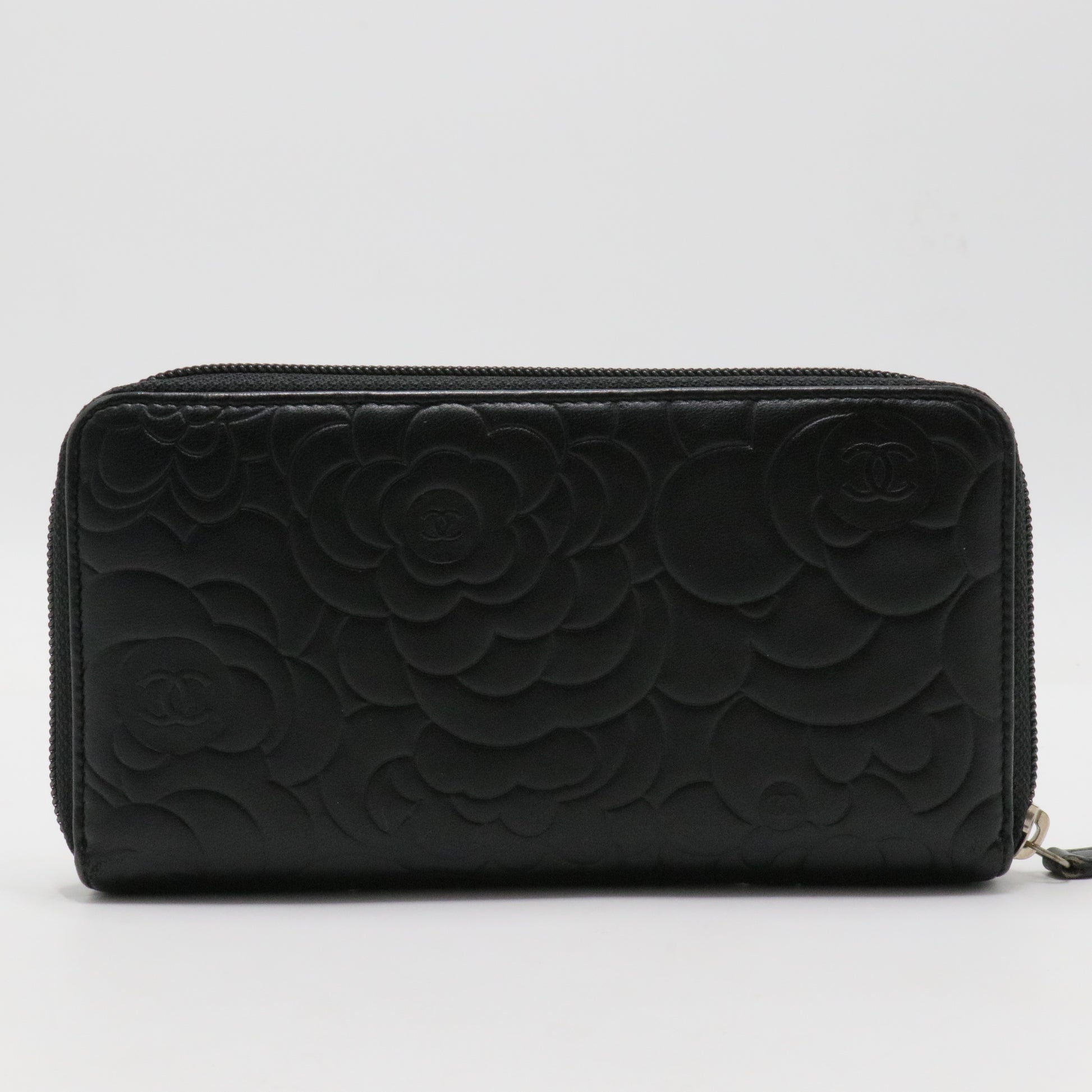 Zip Around Wallet Camellia Lambskin