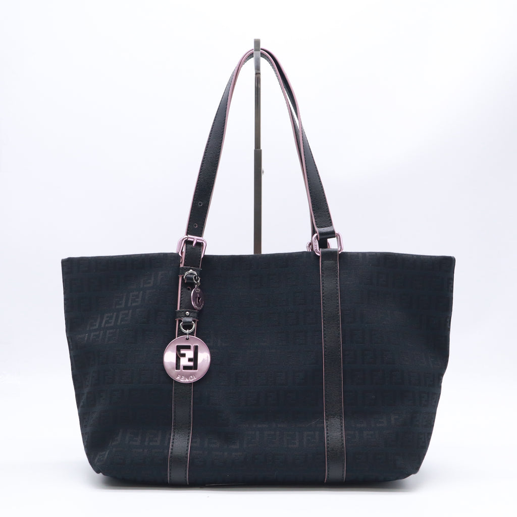 Fendi Superstar Tote Zucchino Canvas Small Twins B23660