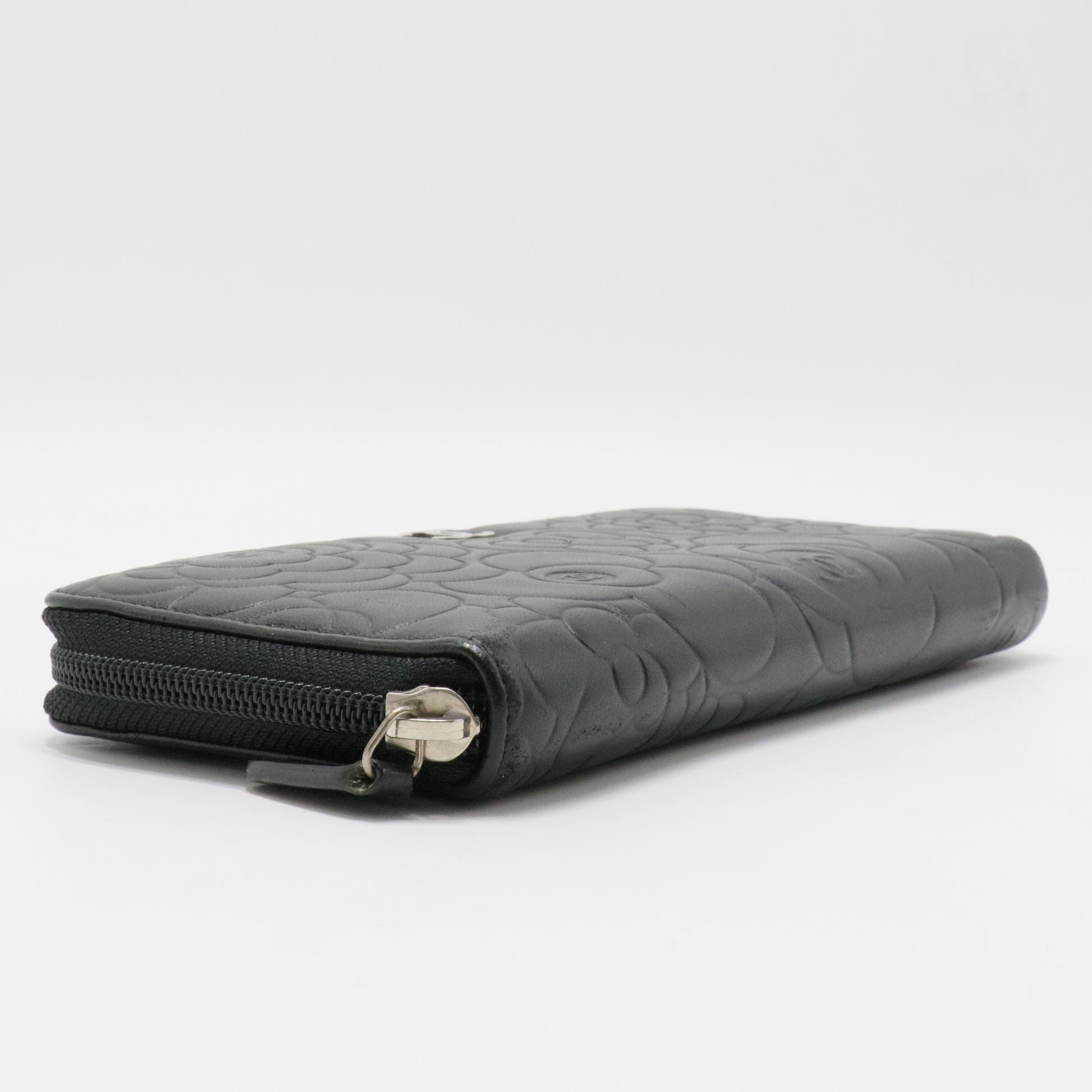 Zip Around Wallet Camellia Lambskin