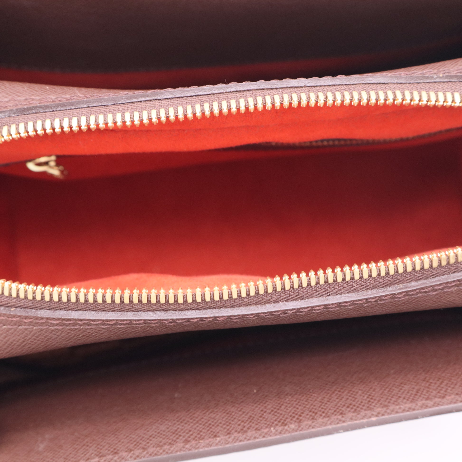 Louis Vuitton Damier Canvas Triana Handbag Canvas Brown twins