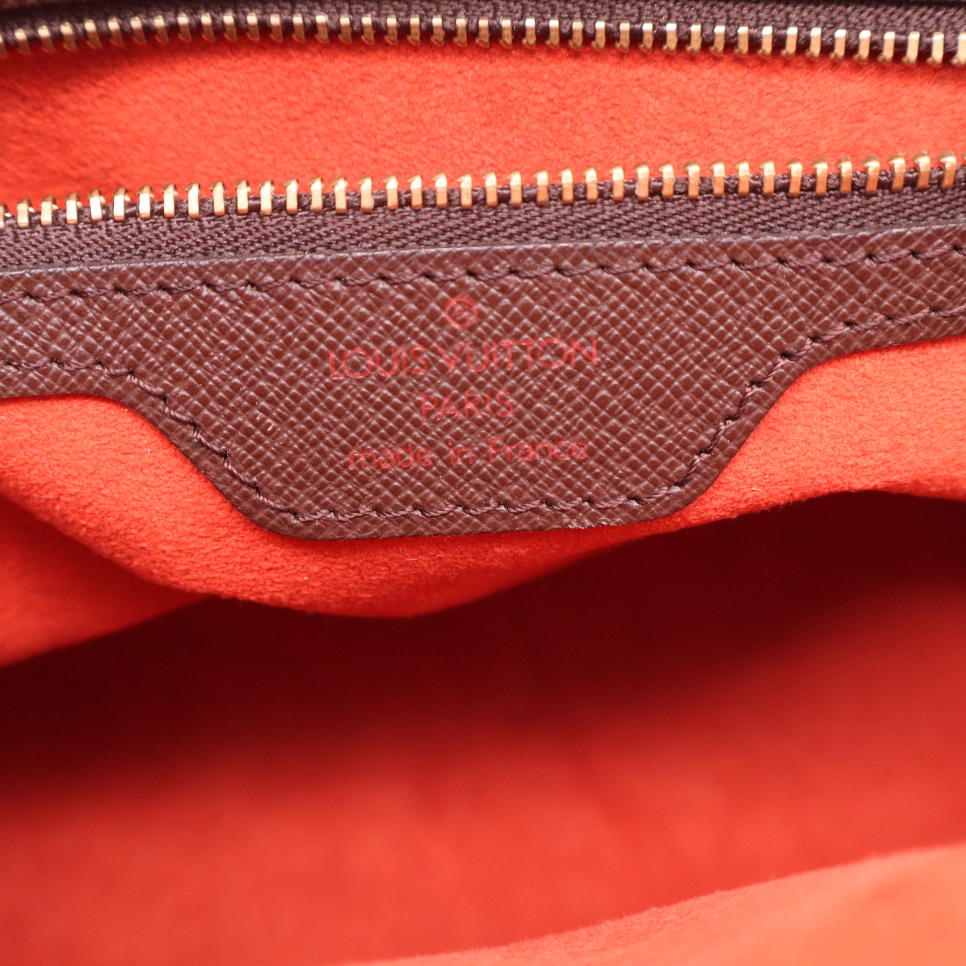 Louis Vuitton Damier Canvas Triana Handbag Canvas Brown twins