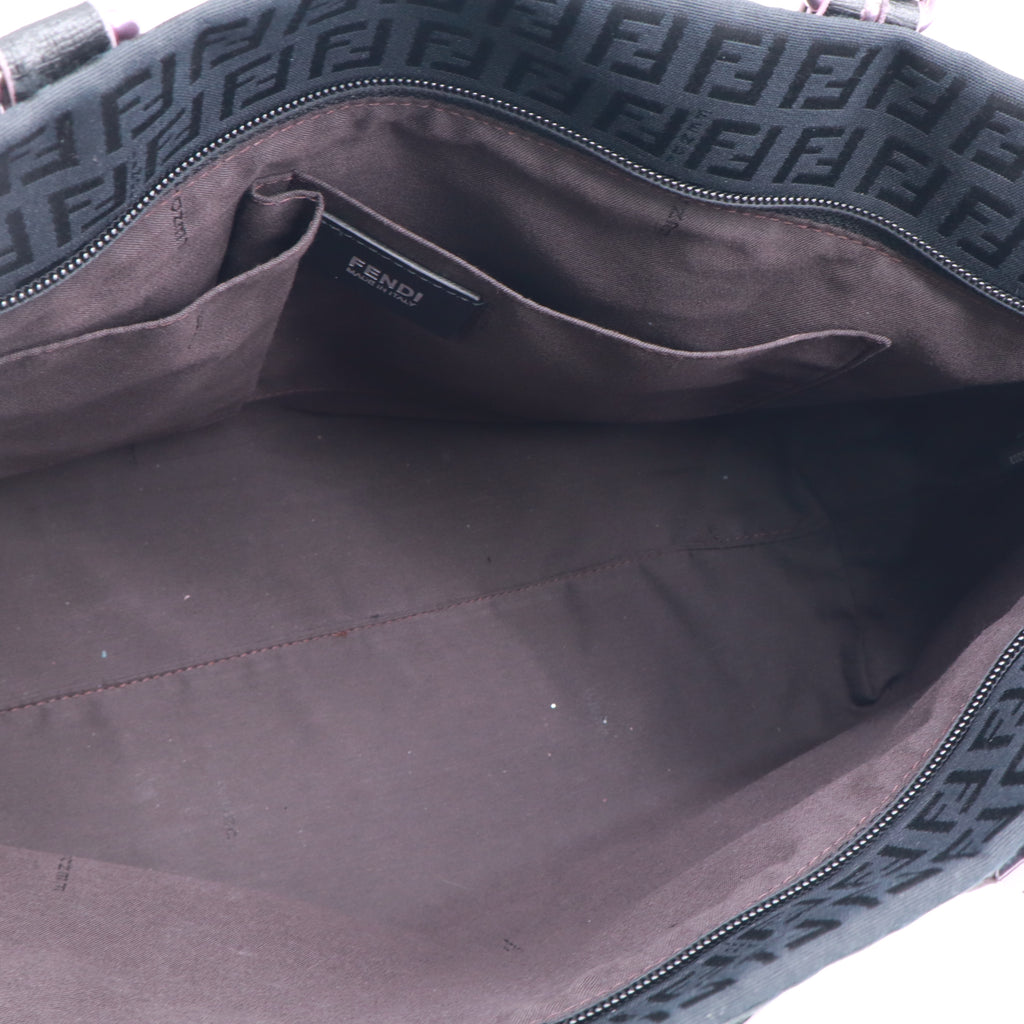 Fendi Superstar Tote Zucchino Canvas Small Twins B23660
