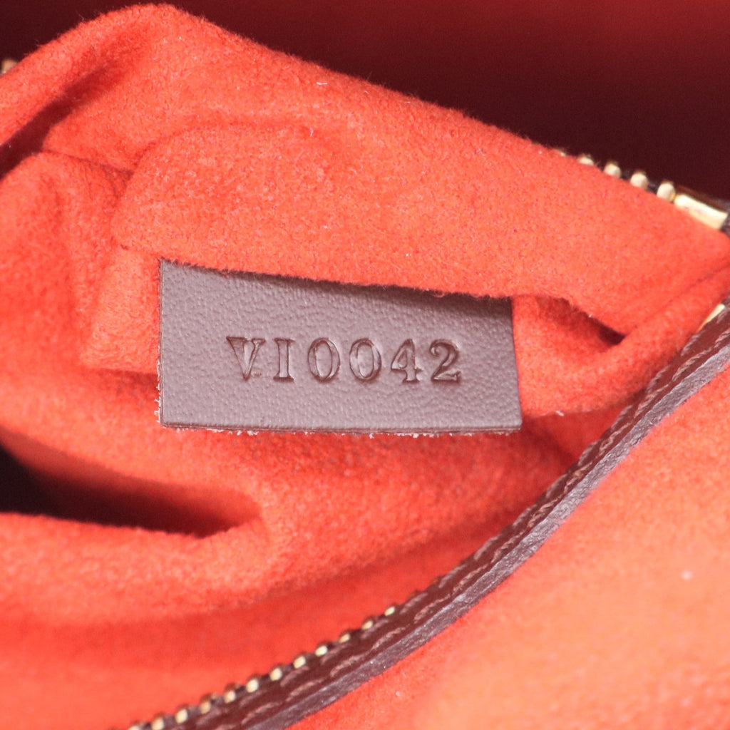 Louis Vuitton Damier Canvas Triana Handbag Canvas Brown twins