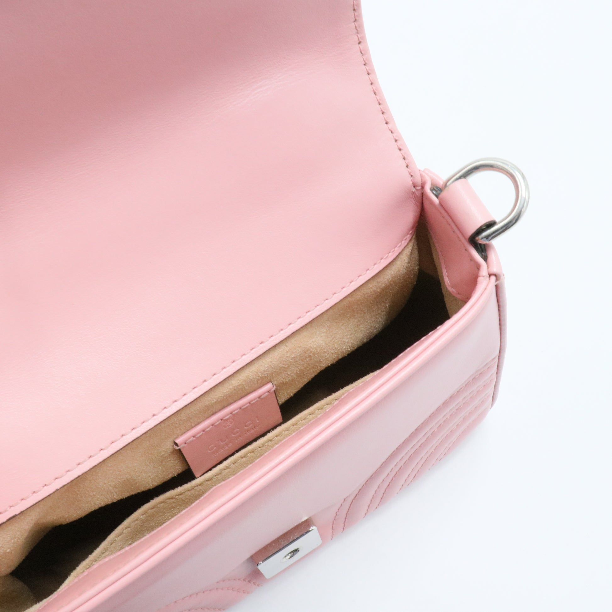 GG Marmont Top Handle Flap Bag Matelasse Leather Mini