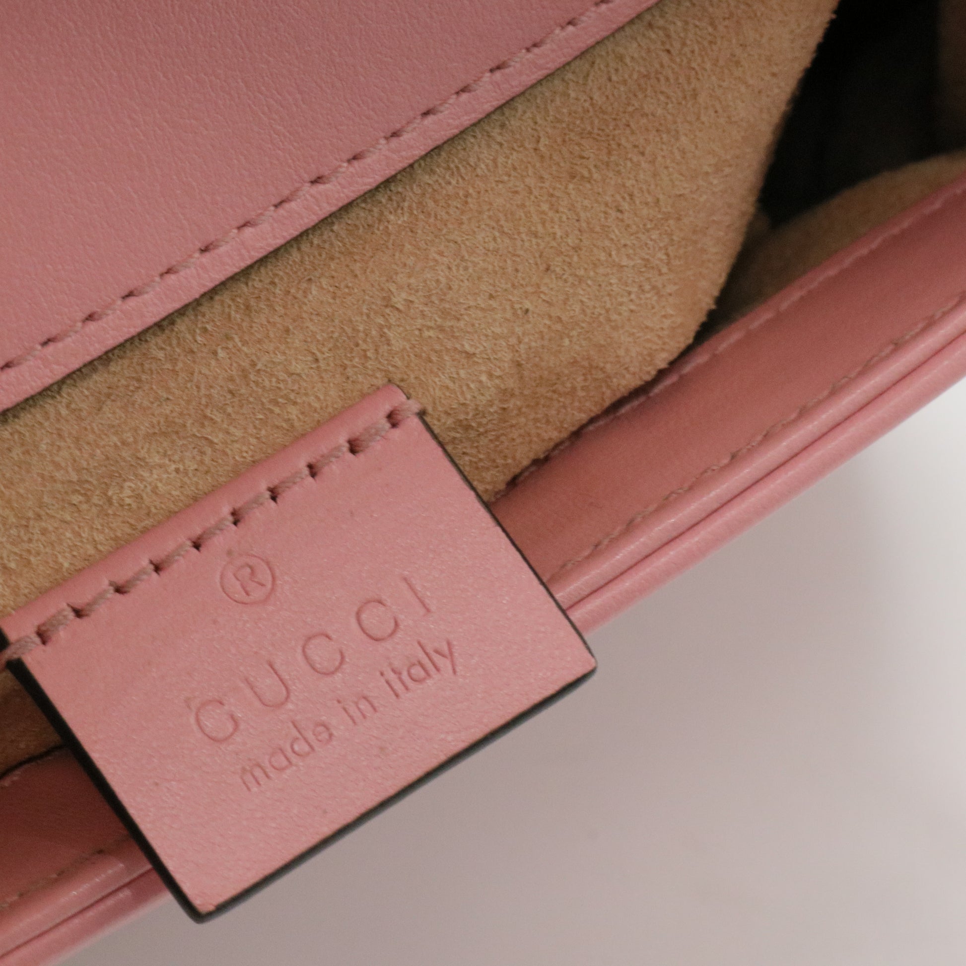 GG Marmont Top Handle Flap Bag Matelasse Leather Mini