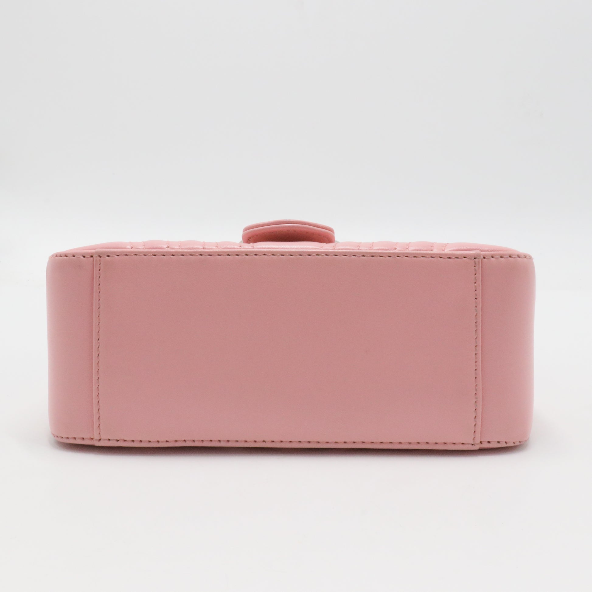 GG Marmont Top Handle Flap Bag Matelasse Leather Mini