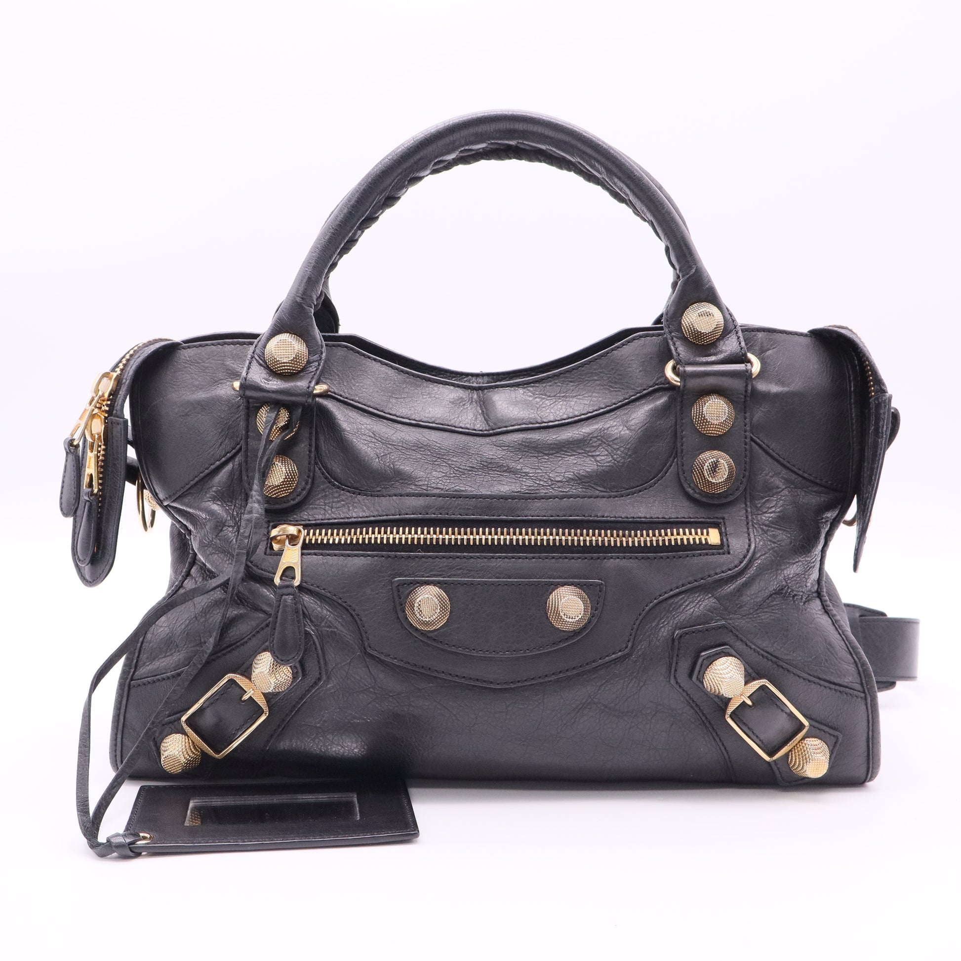 Balenciaga city golden buttton twins