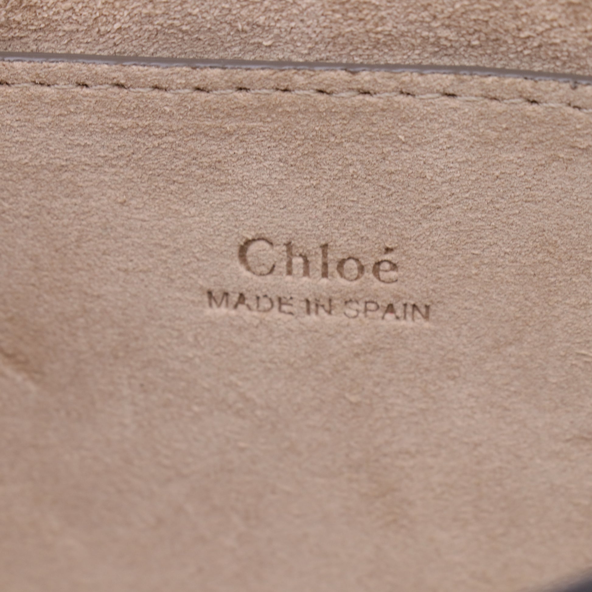 Suede Calfskin Small Faye Shoulder Bag Motty Grey B21871