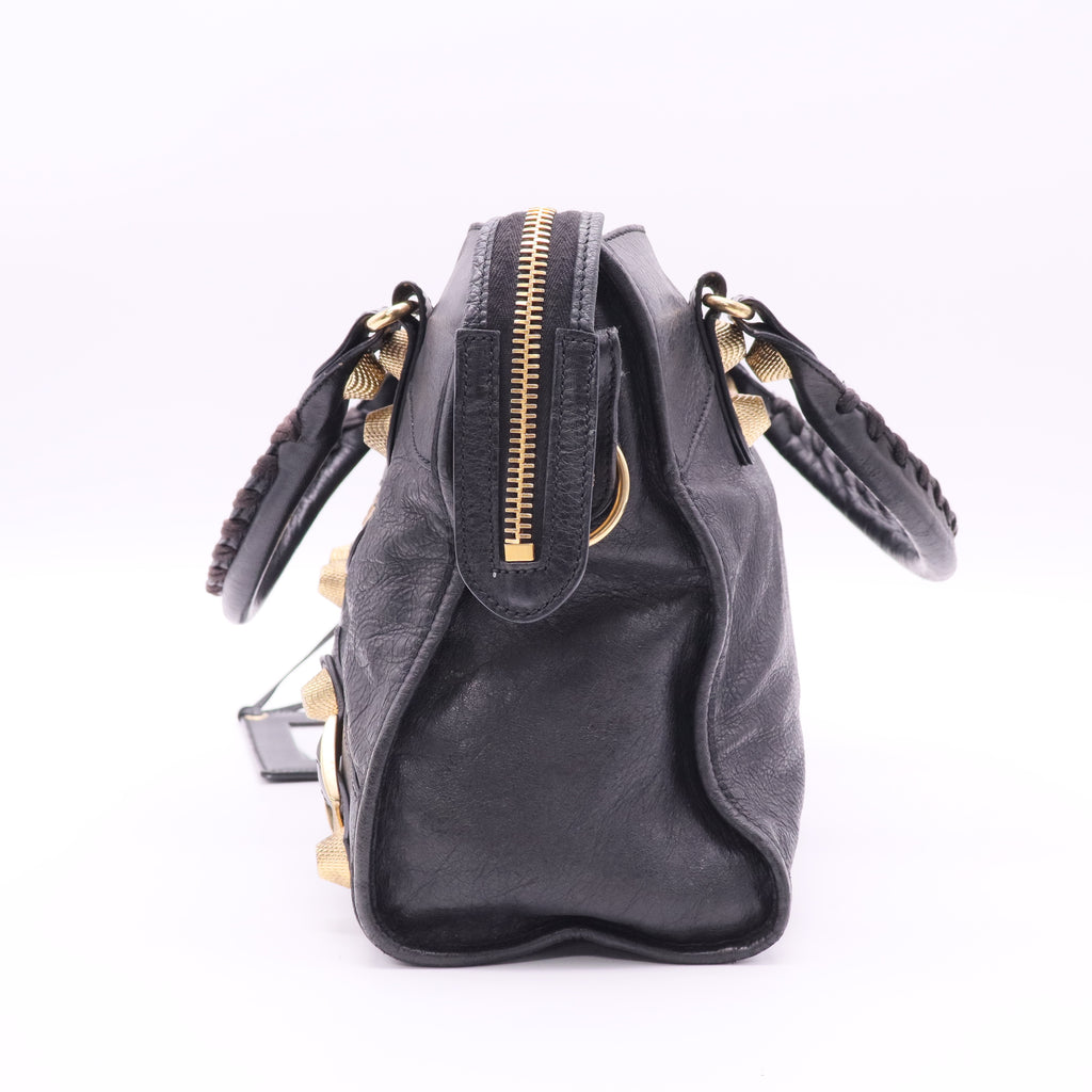 Balenciaga city golden buttton twins