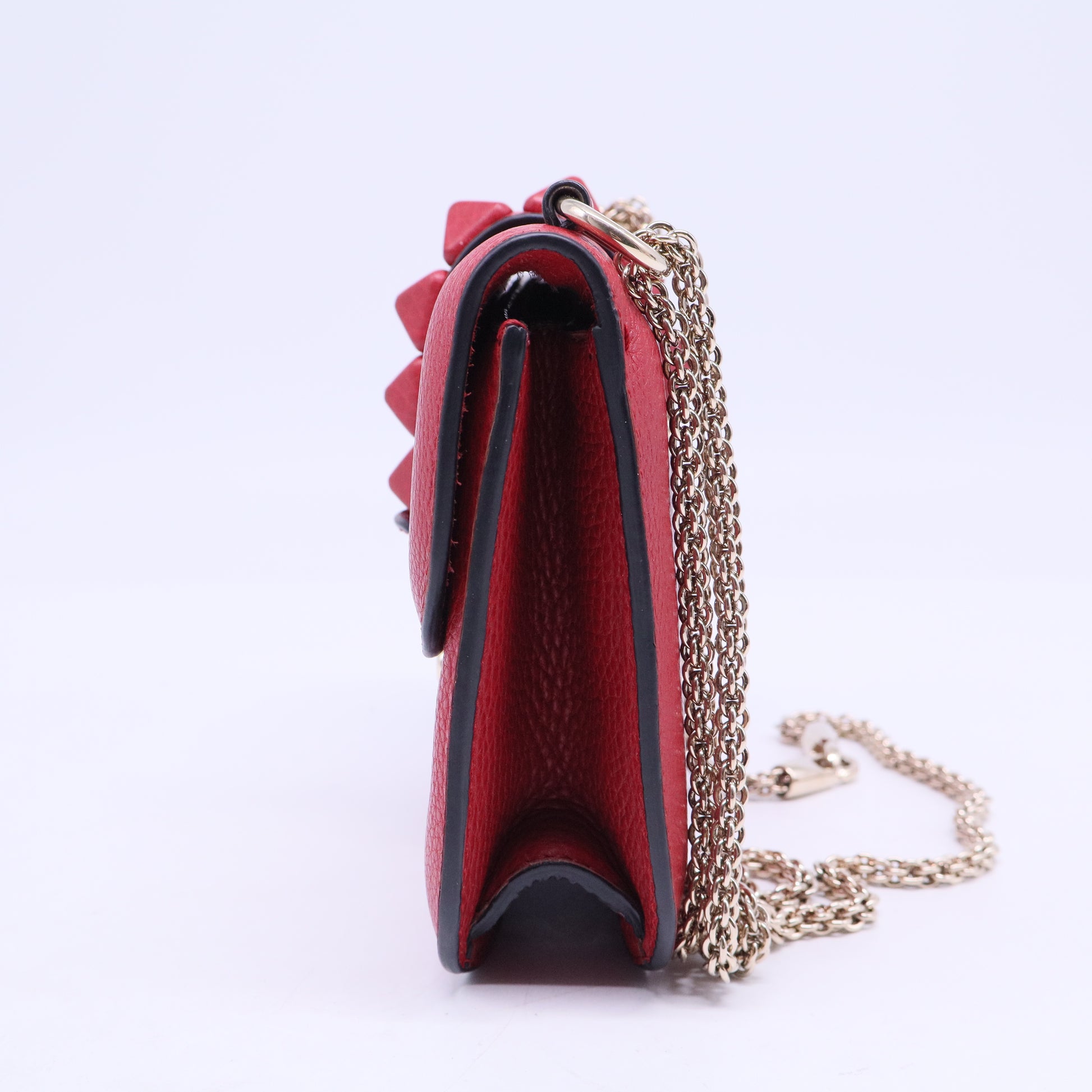 Glam Lock Shoulder Bag Leather Mini B20629