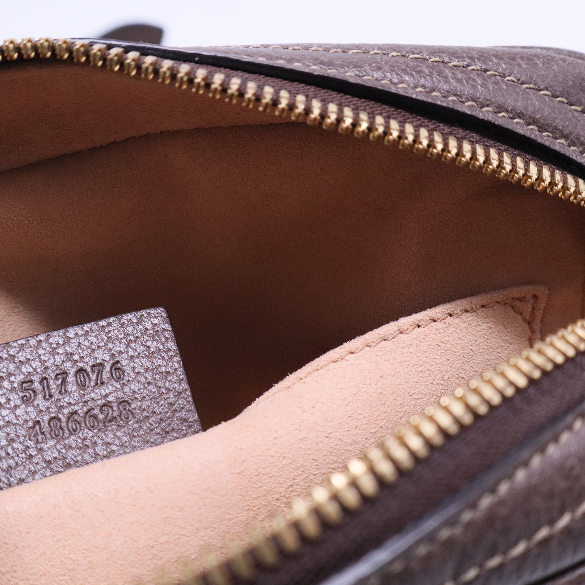 GG Supreme Monogram Web Mini Ophidia Shoulder Bag Brown