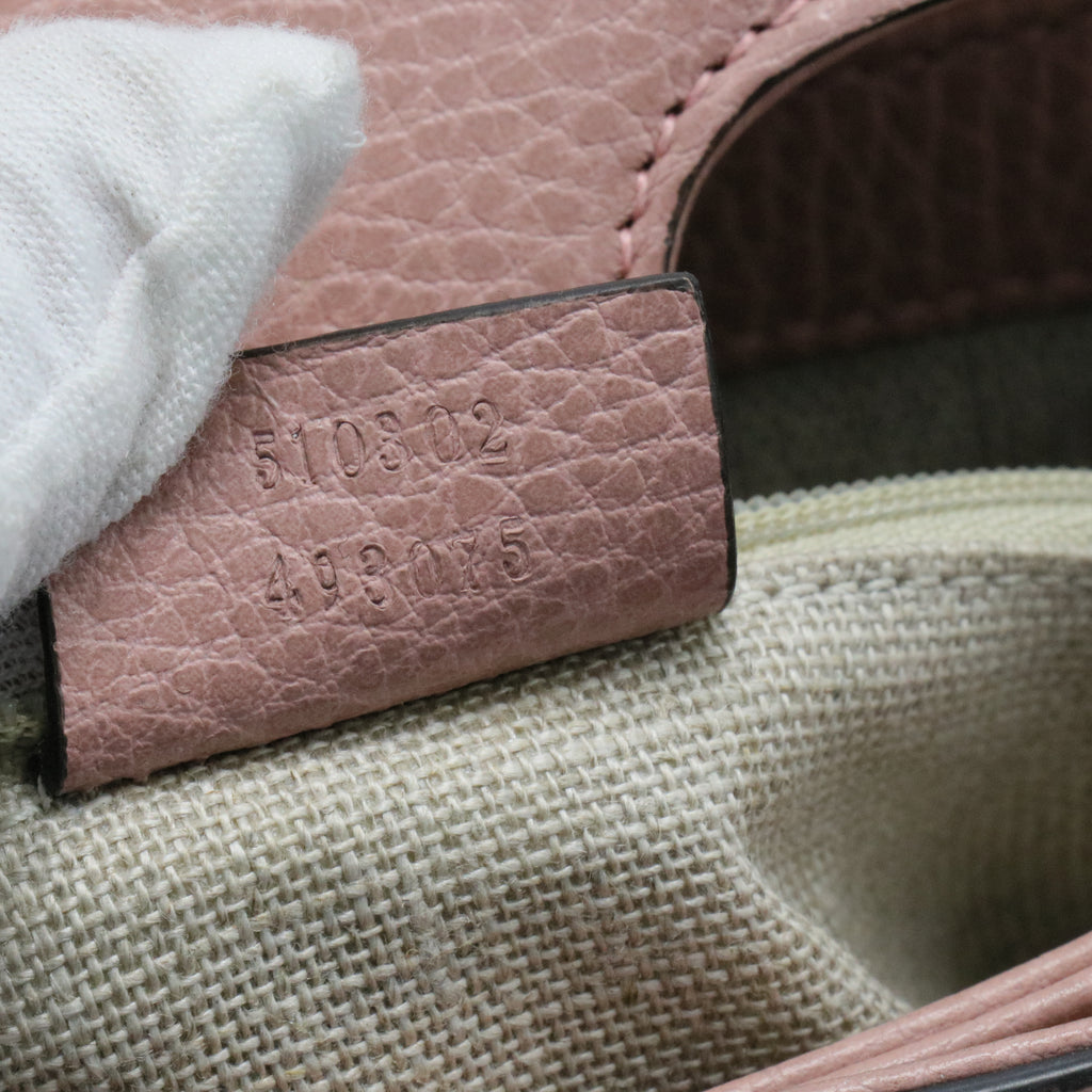 Small Dollar Interlocking G Handle Bag