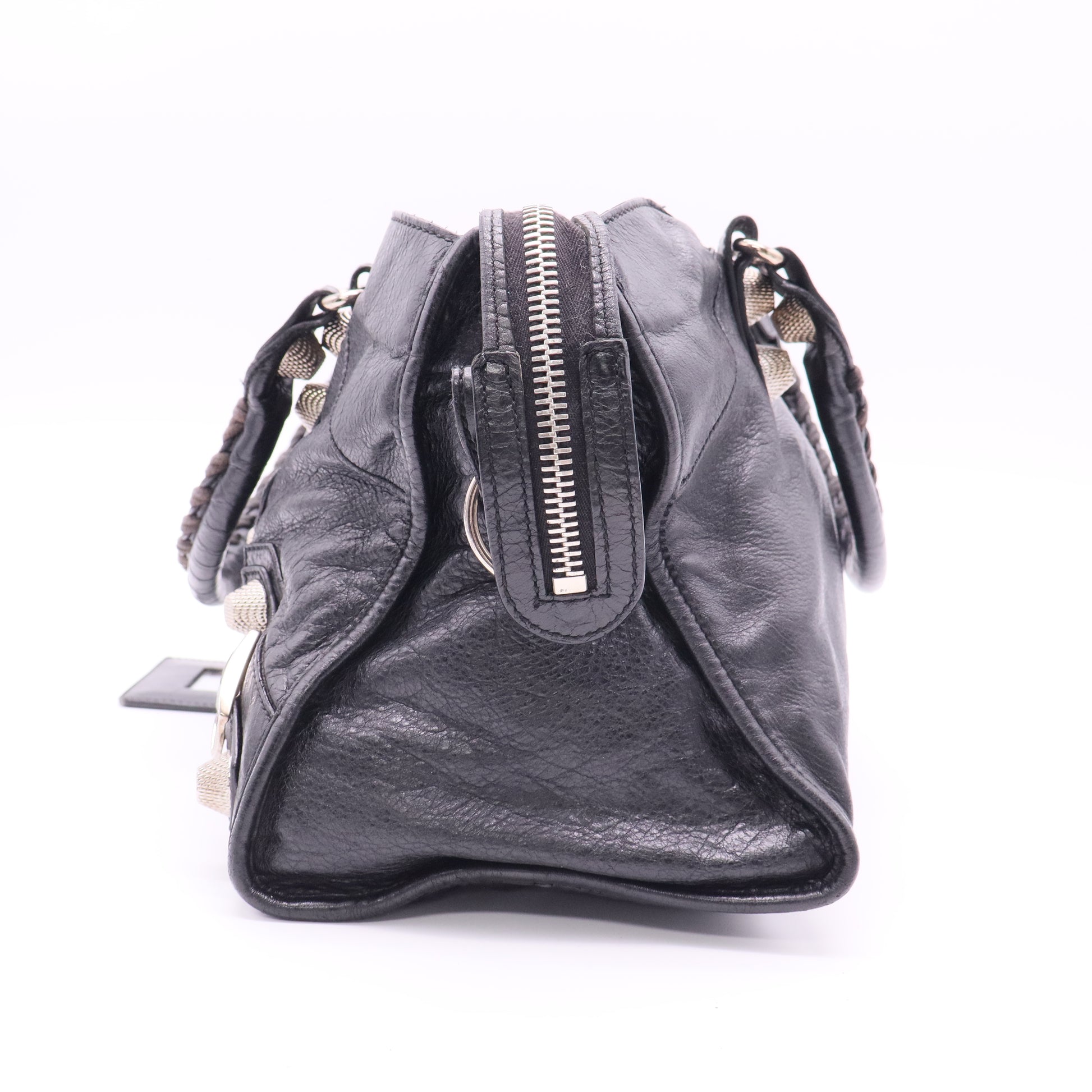 Balenciaga Black Leather city bag twins