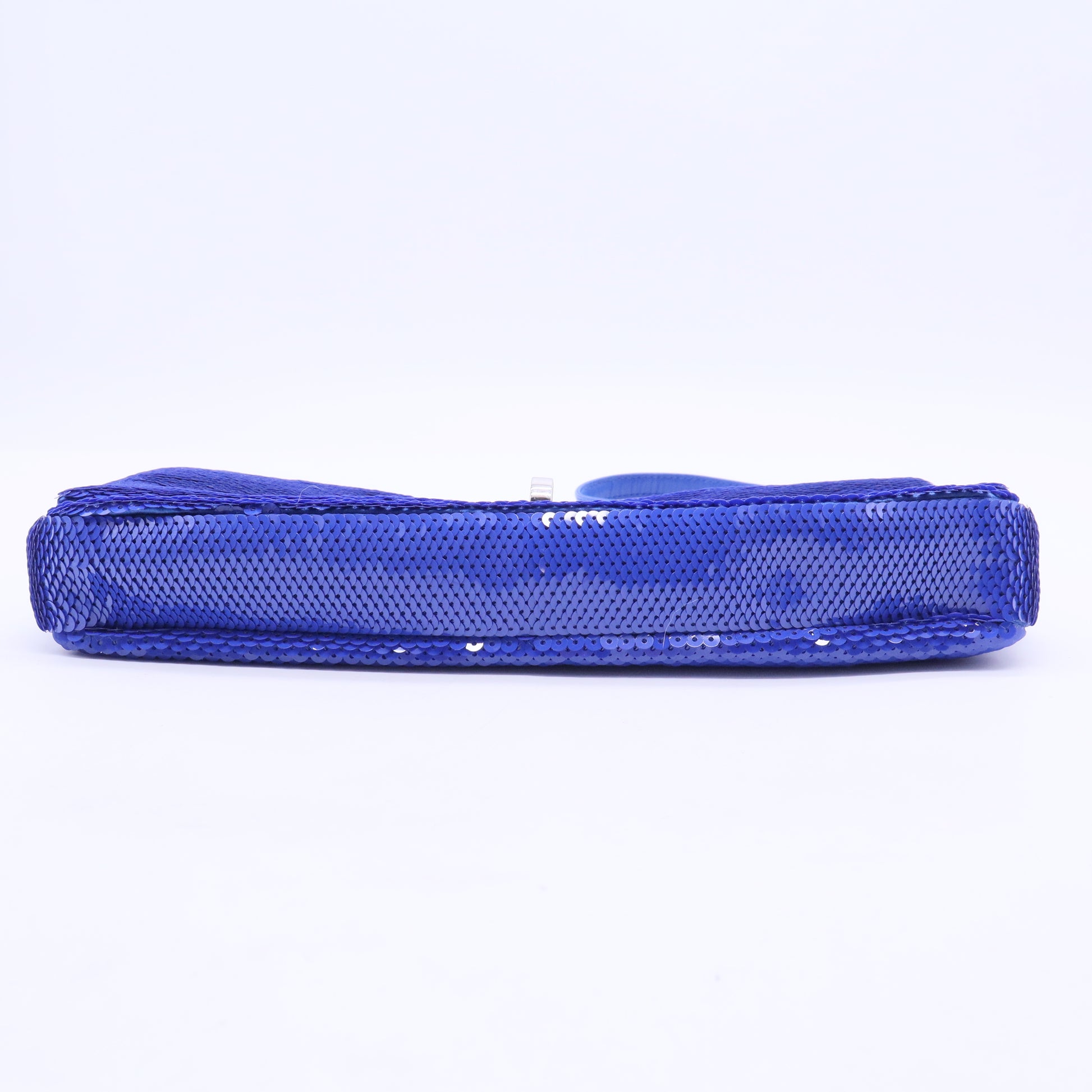 Sequin Leather-Trimmed Shoulder Bag B20211