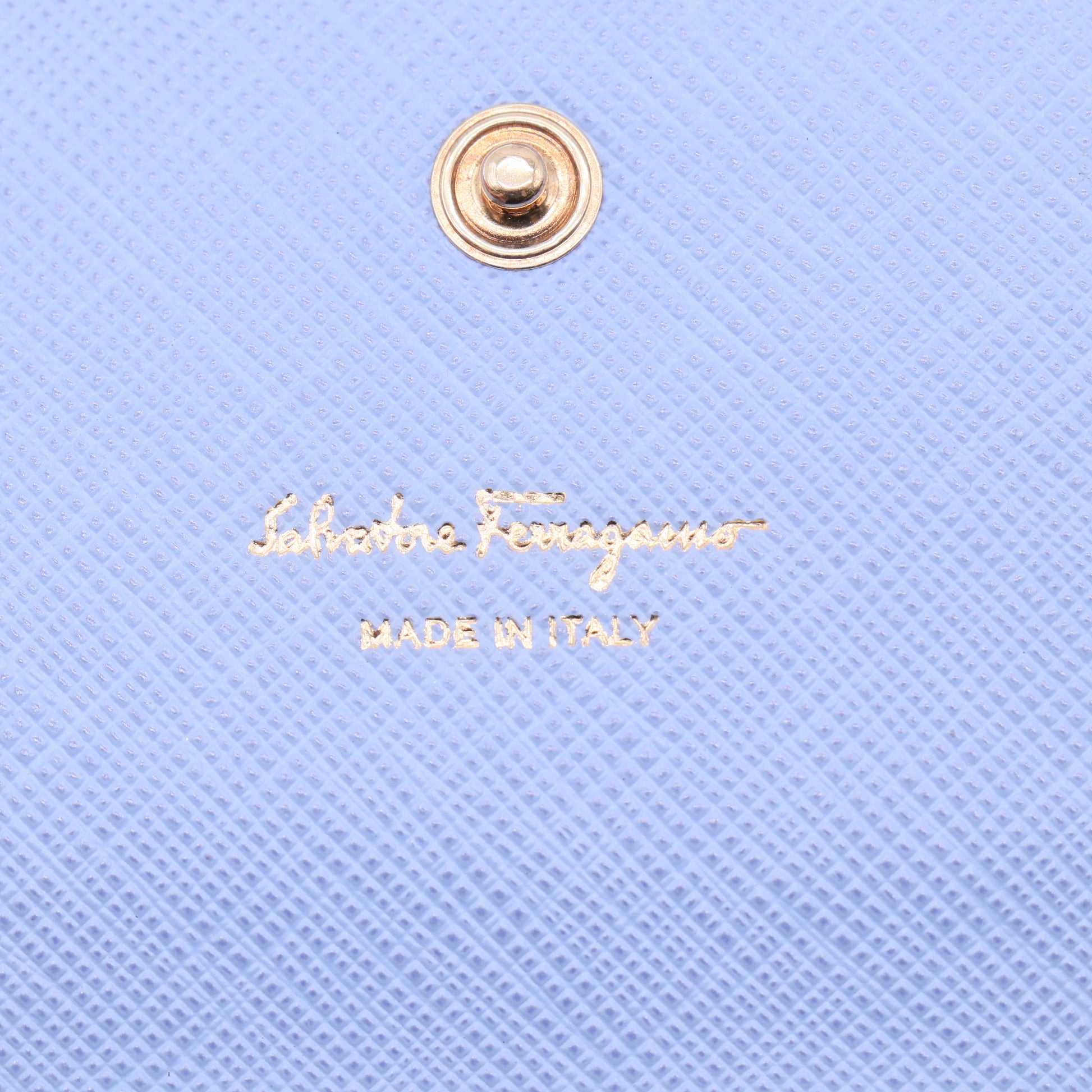 Salvatore Ferragamo Vara Bow Saffiano Leather Colorblock Flap Wallet W21157