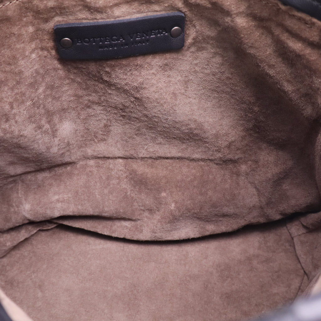 BOTTEGA VENETA PRE-LOVED Pre-Loved Intrecciato Leather Bucket Bag twins