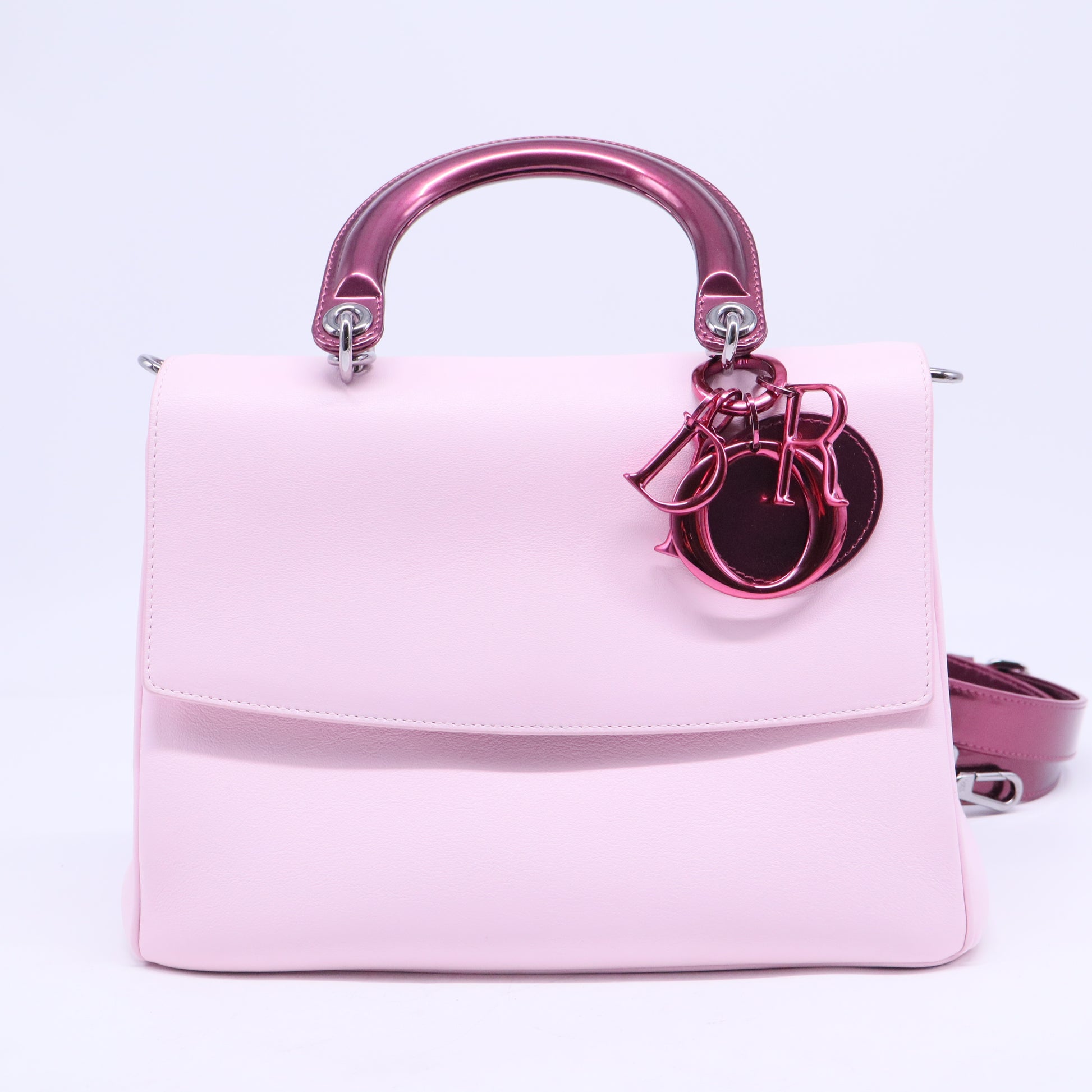 Dior Be Dior Pink Bullskin Leather Handbag B20538