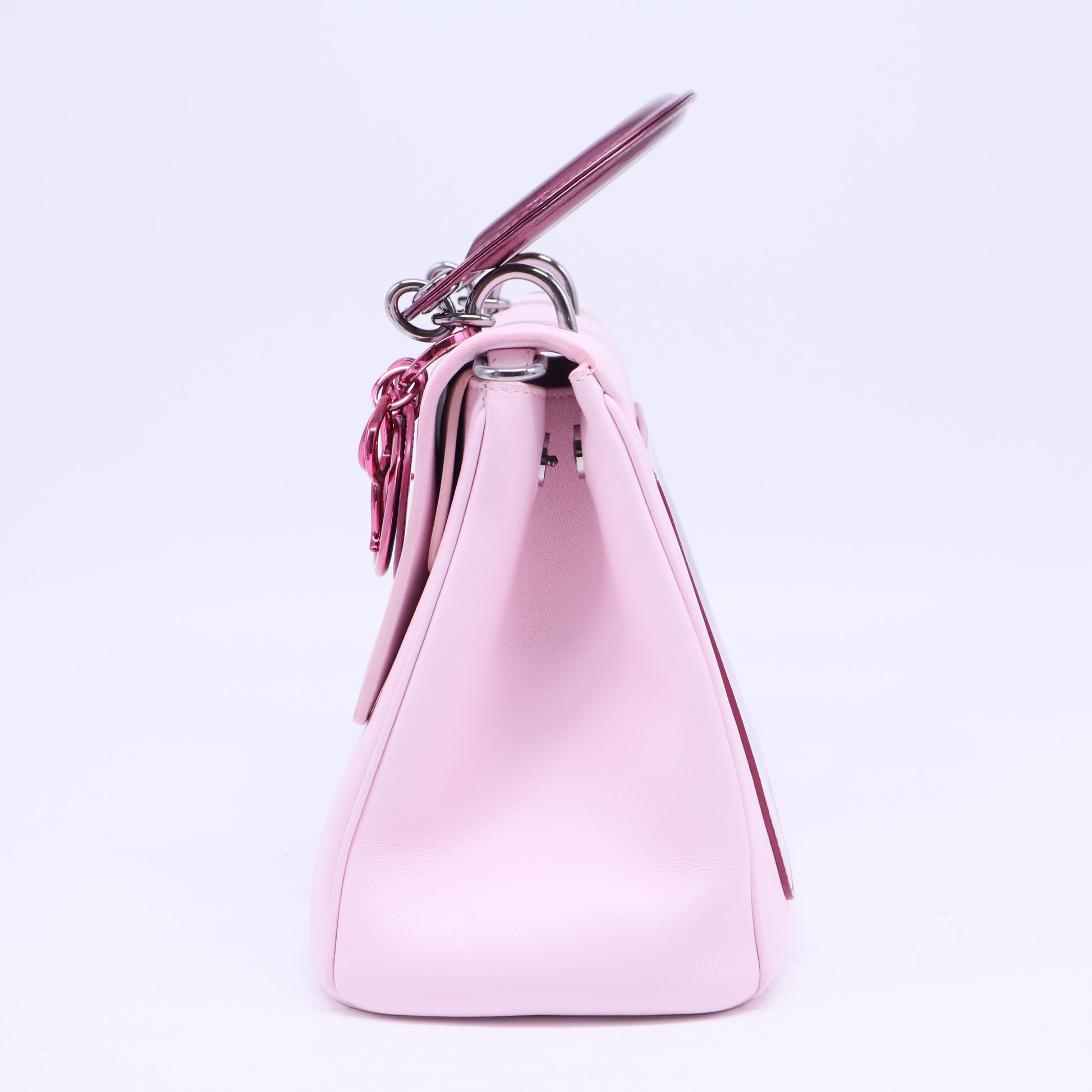 Dior Be Dior Pink Bullskin Leather Handbag B20538