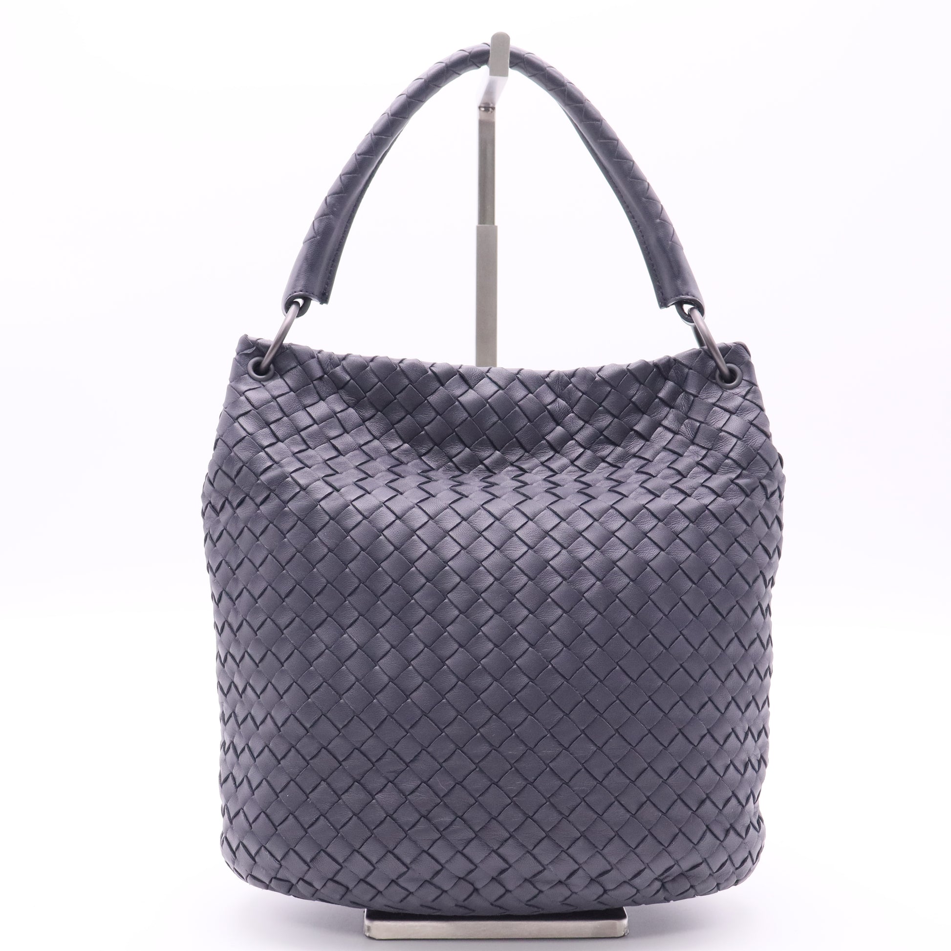 BOTTEGA VENETA PRE-LOVED Pre-Loved Intrecciato Leather Bucket Bag twins