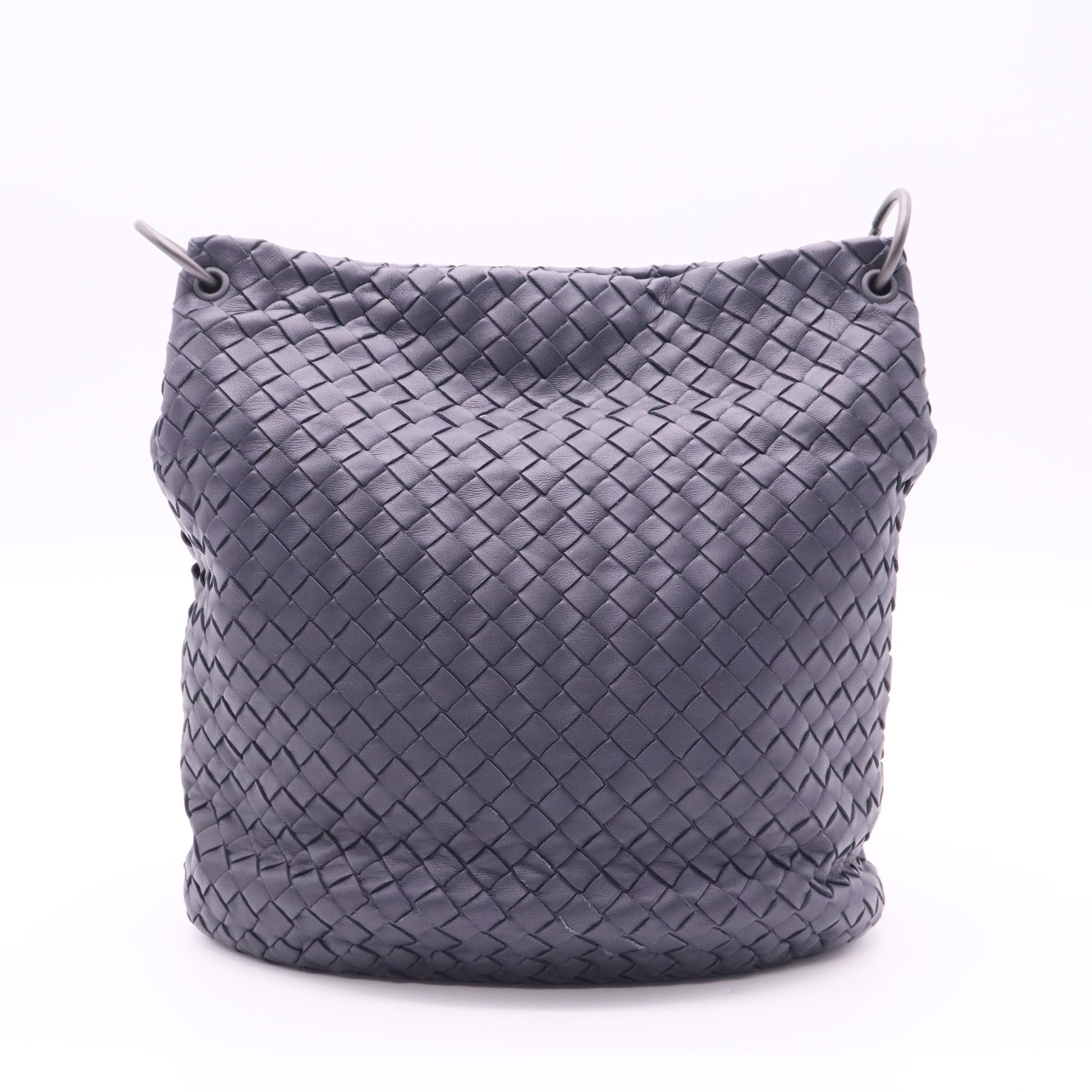 BOTTEGA VENETA PRE-LOVED Pre-Loved Intrecciato Leather Bucket Bag twins