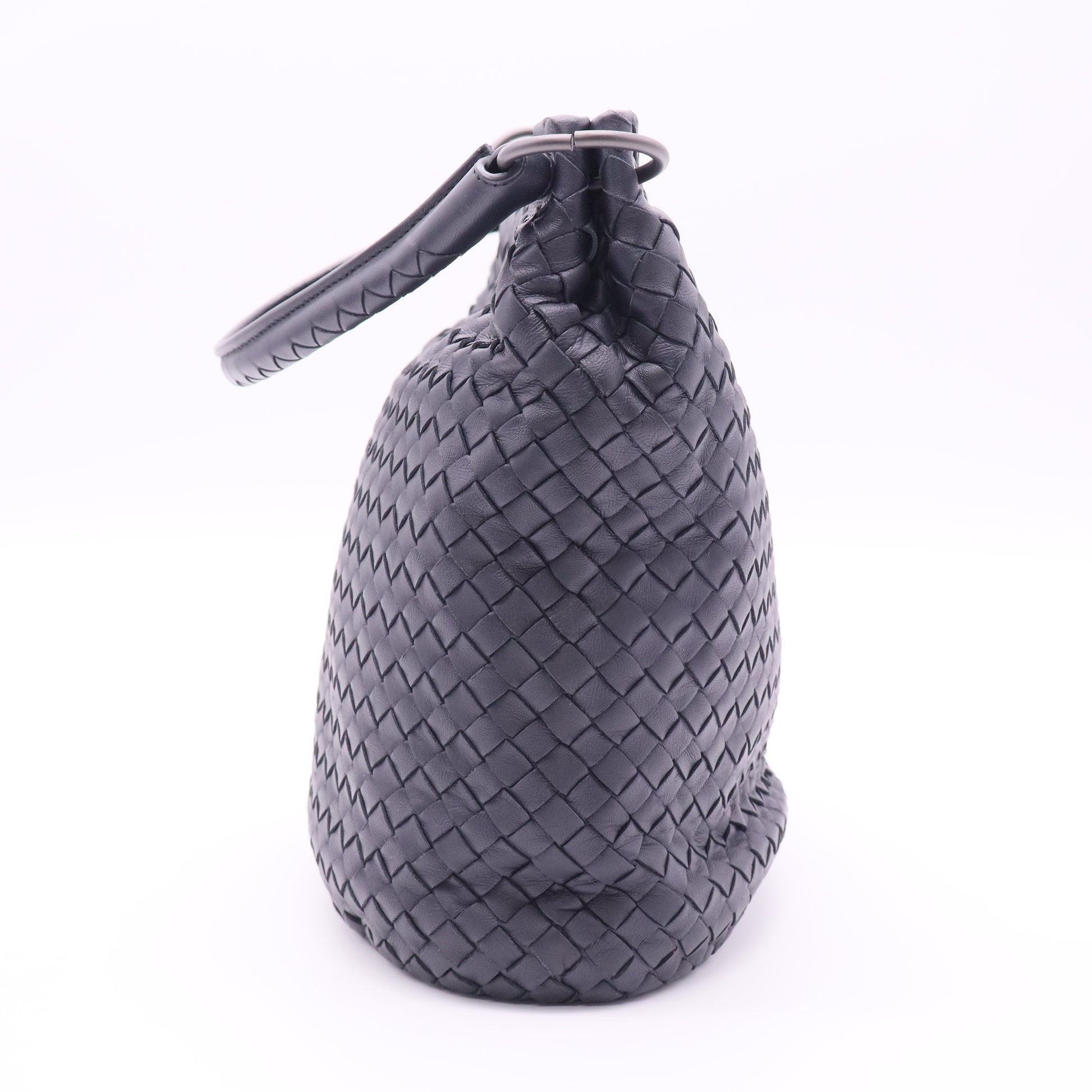 BOTTEGA VENETA PRE-LOVED Pre-Loved Intrecciato Leather Bucket Bag twins