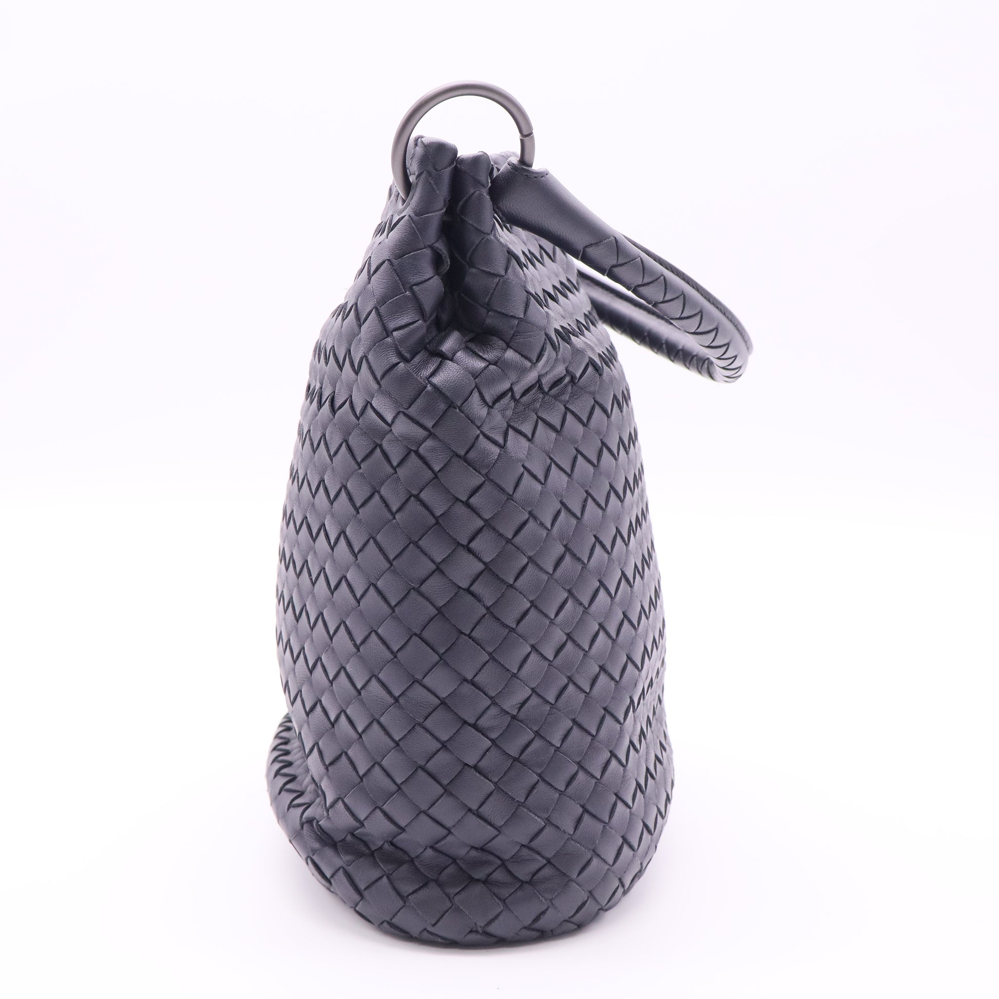 BOTTEGA VENETA PRE-LOVED Pre-Loved Intrecciato Leather Bucket Bag twins