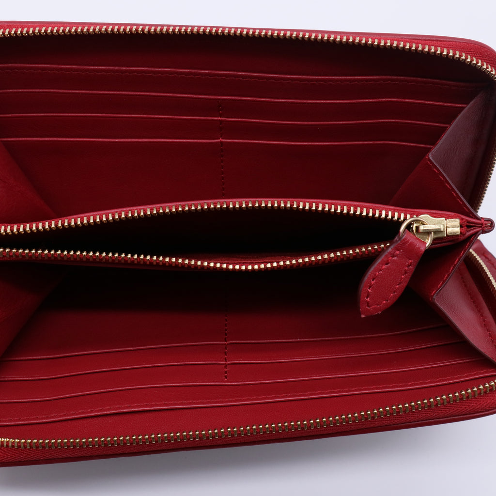 Burberry House Check Hearts Zippy Wallet W21458