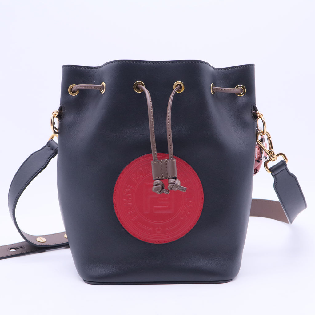 Mon Tresor Bucket Bag Perforated Leather Small