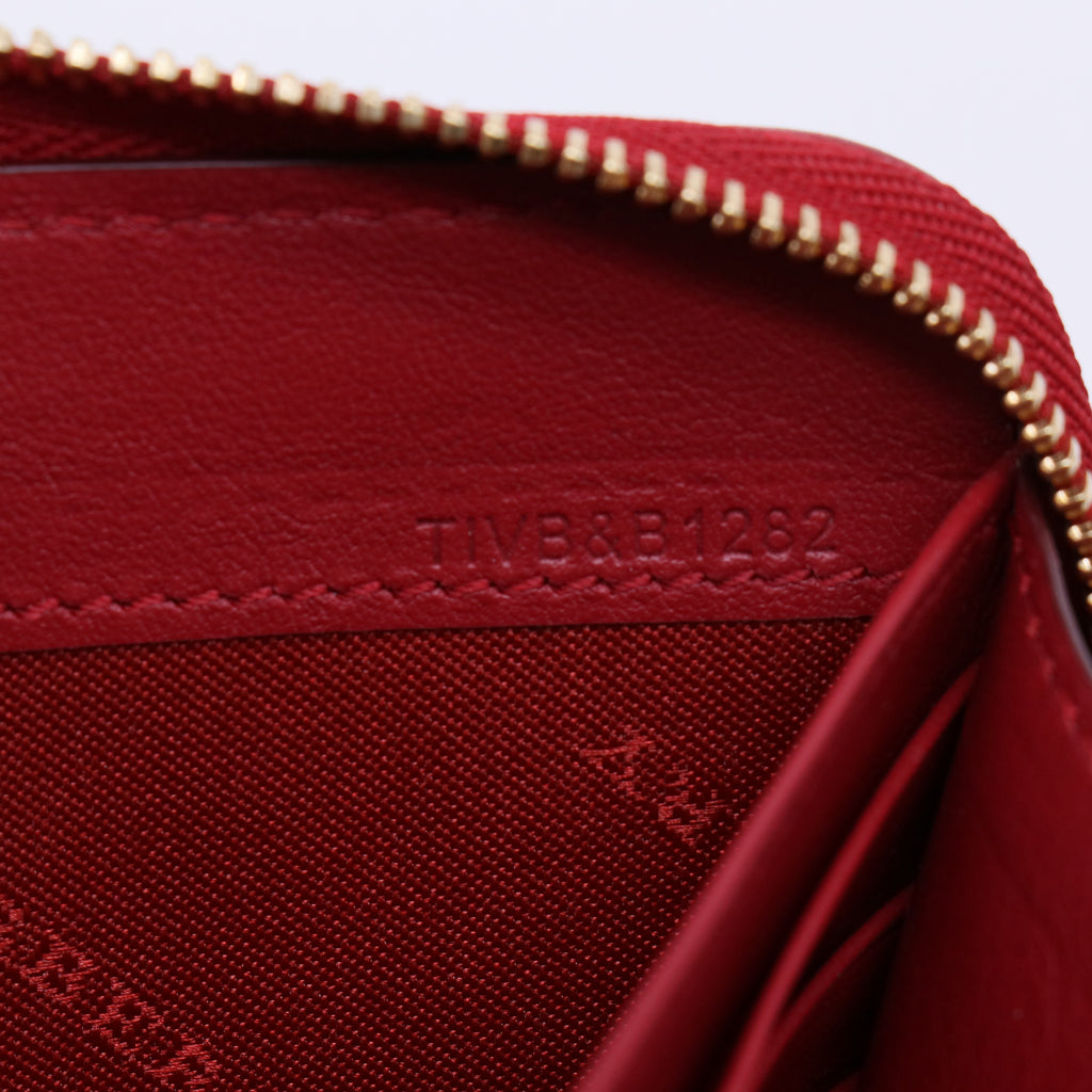 Burberry House Check Hearts Zippy Wallet W21458